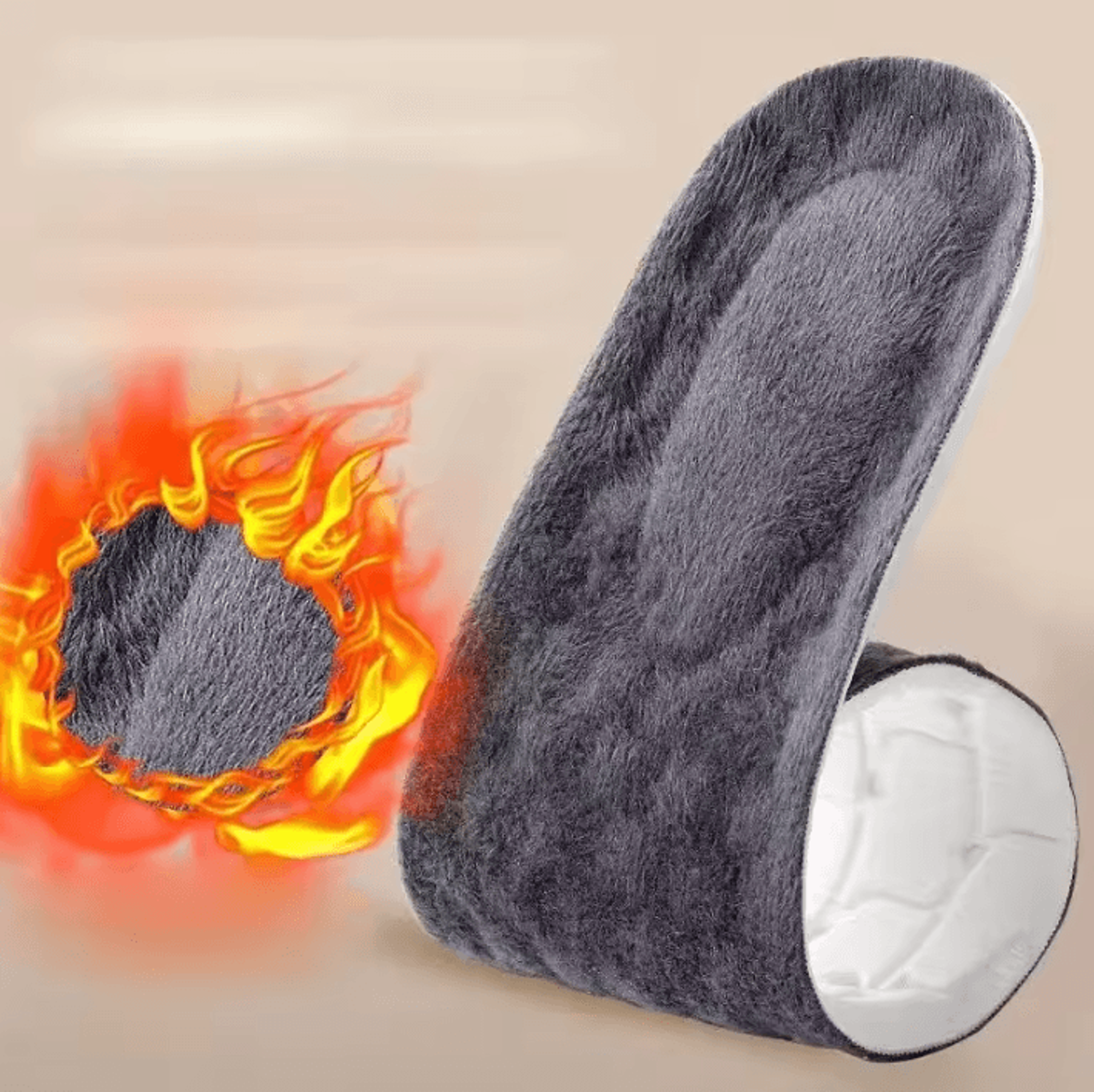 2pcs SelfHeated Thermal Insoles  Winter Warm Memory Foam Shoe Pads For Men  Women 6