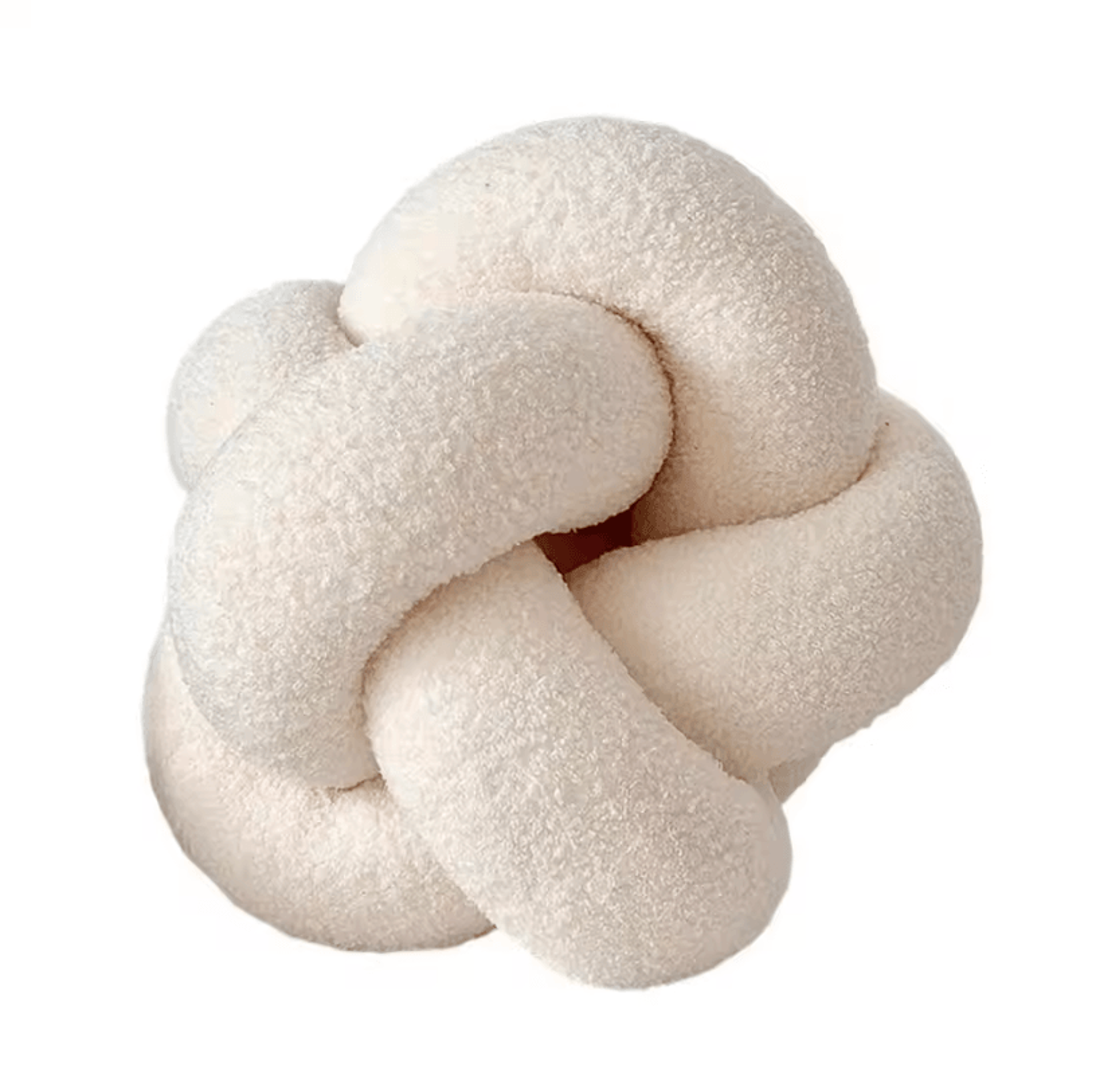 KnitCuddle 9x9Inch Braided Knot Throw Pillow  HandKnitted Plush Round Ball Cushion For Sofa  Bedroo 10