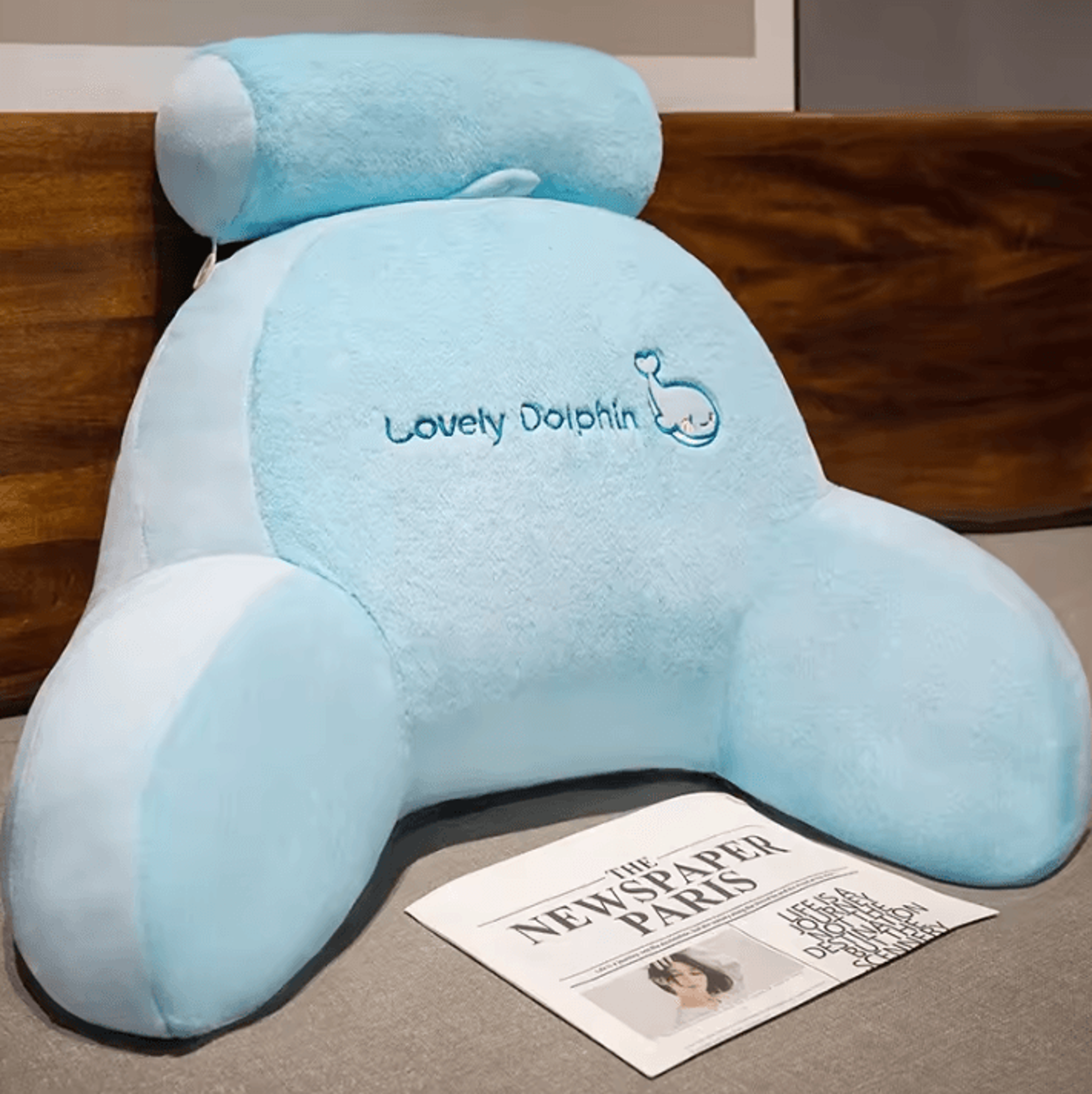 CloudRest Support Backrest Pillow  Plush Bed  Sofa Waist Protection Cushion 9