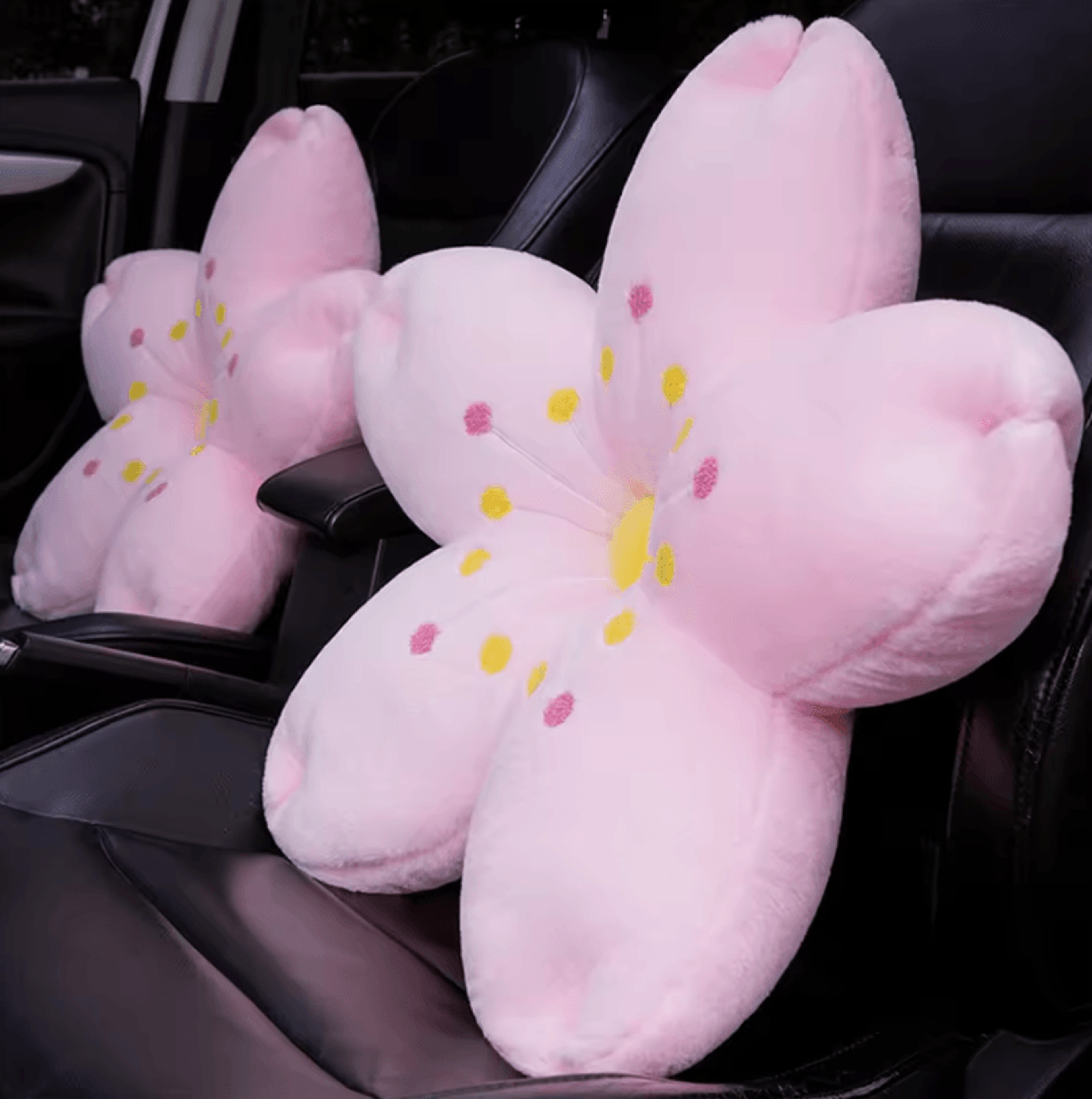CherryBloom Plush Floor  Sofa Cushion  Pink Cherry Petals Tatami  Seat Pillow 3
