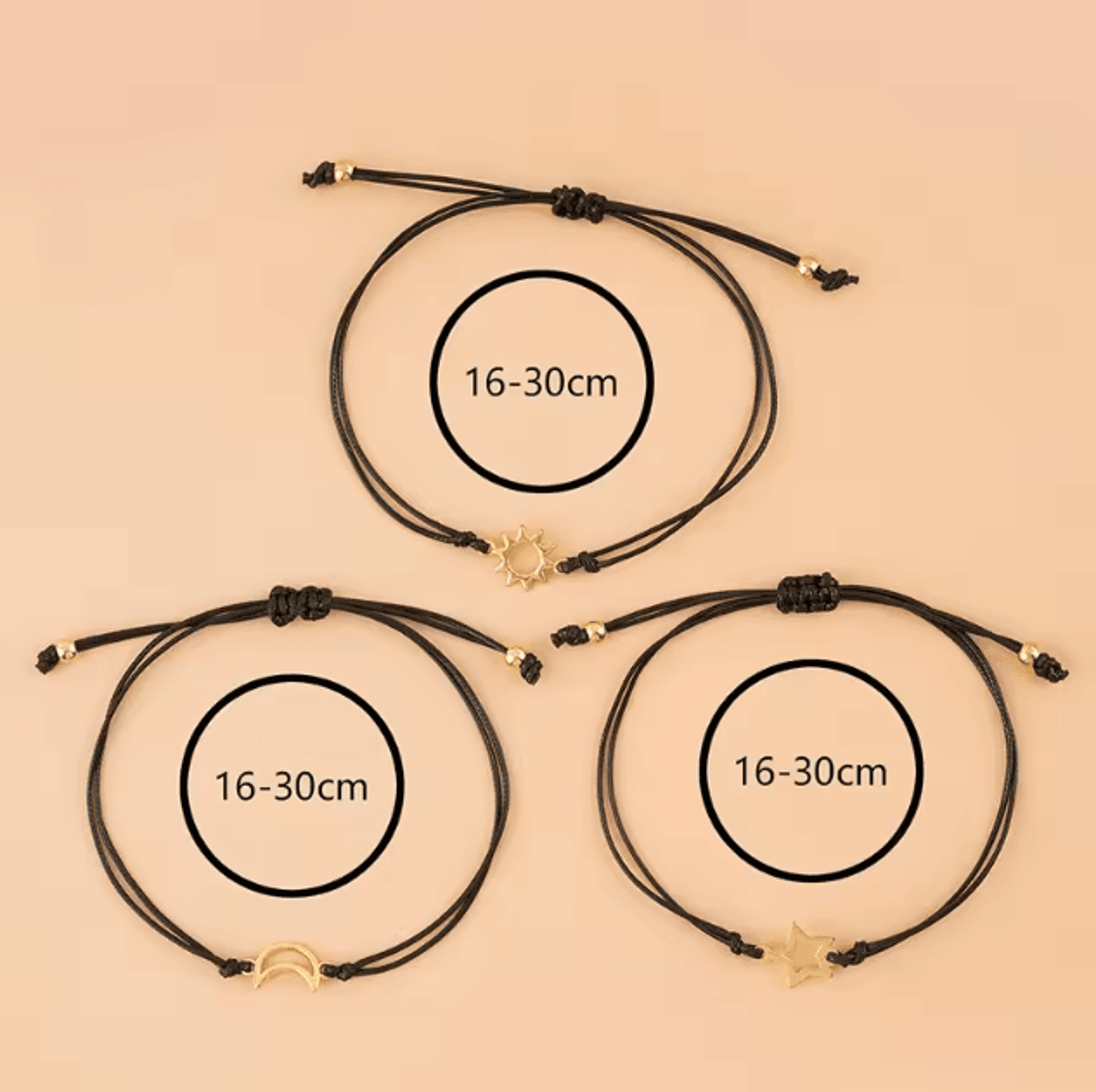 FriendLink 3PCS Friendship Bracelet Set  Long Distance Promise Cards Gift For Best Friends  Sisters 3