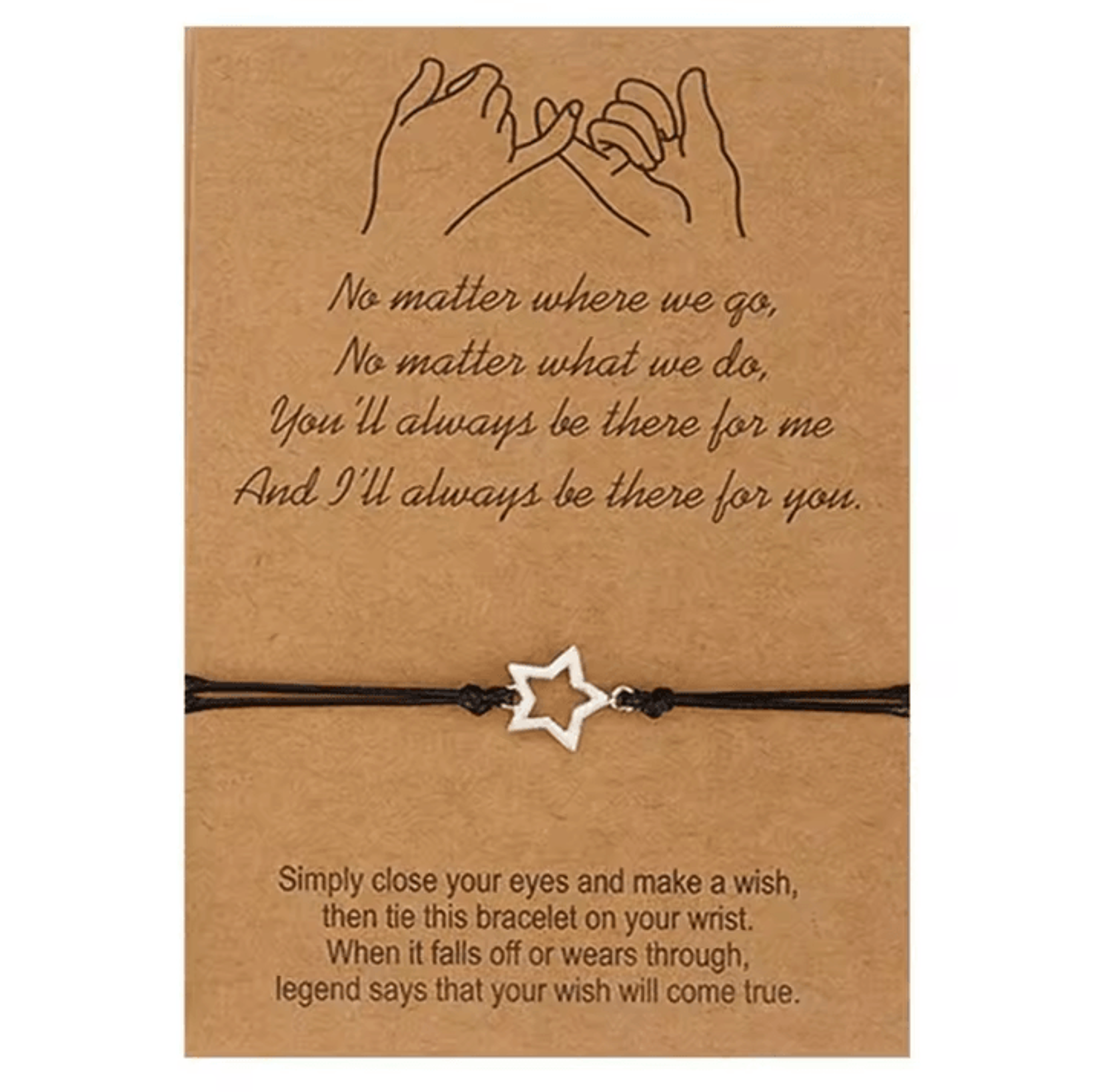 FriendLink 3PCS Friendship Bracelet Set  Long Distance Promise Cards Gift For Best Friends  Sisters 4