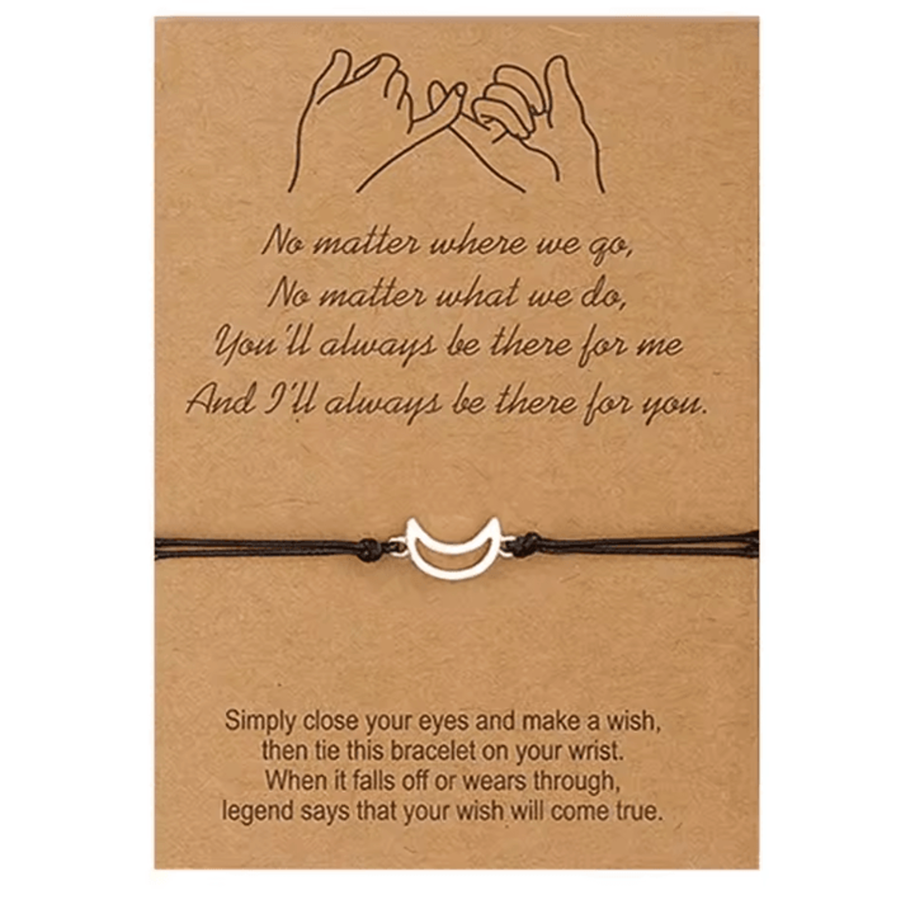 FriendLink 3PCS Friendship Bracelet Set  Long Distance Promise Cards Gift For Best Friends  Sisters 5