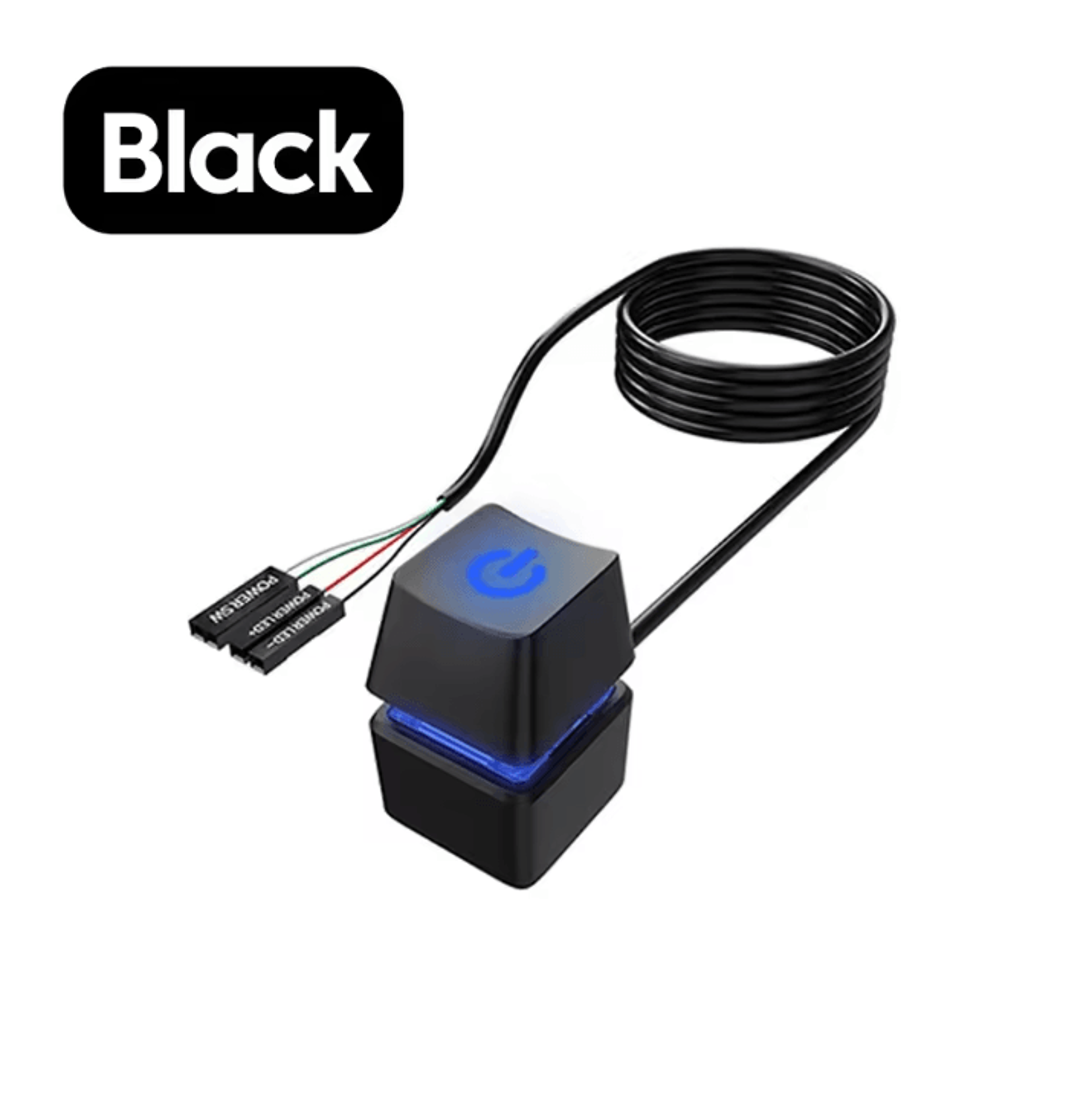 NNBILI 2 M External PC Power Switch Button  Desktop StartStop Power OnOff LED Extension Cable 4