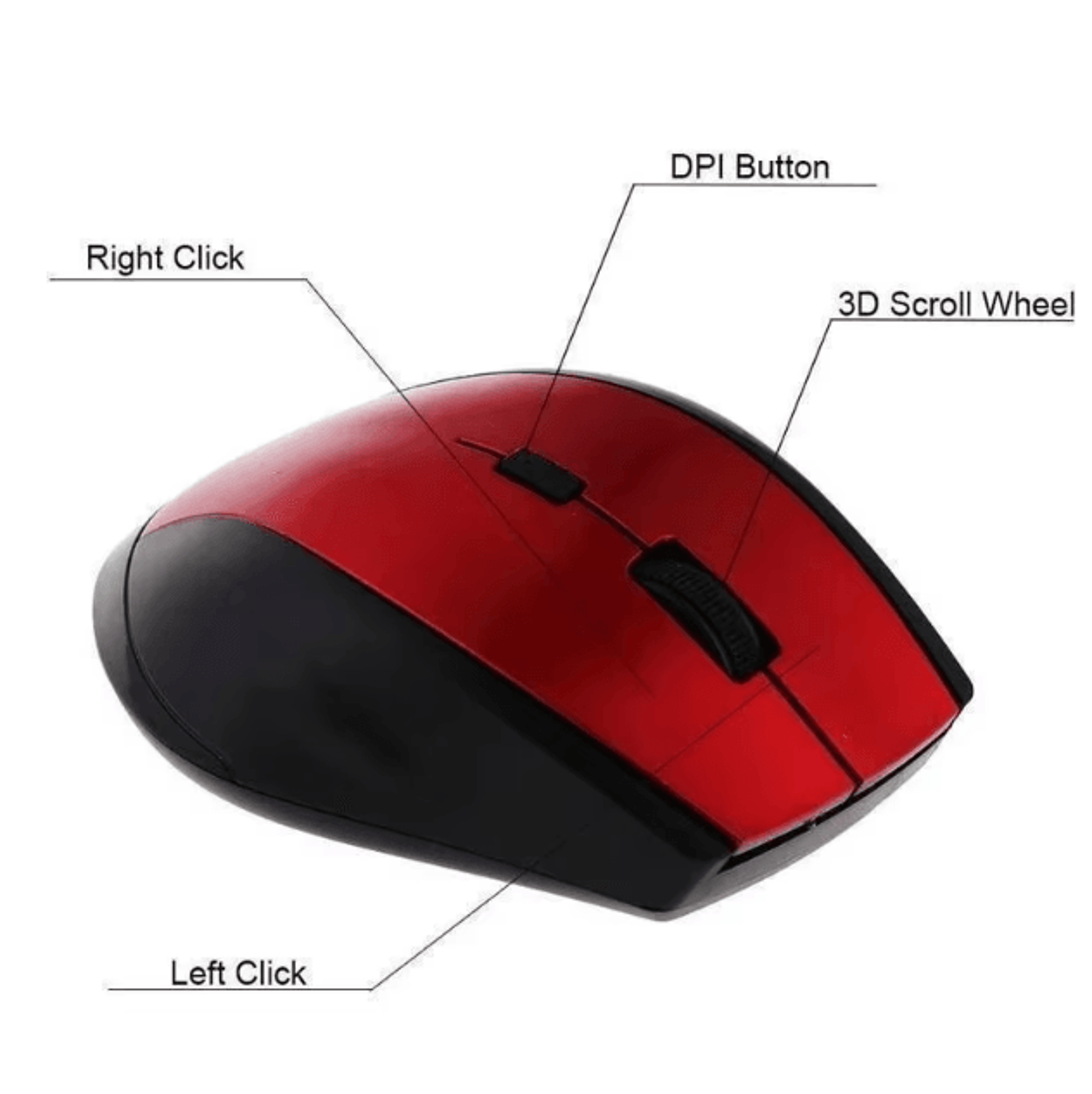 ProClick 24 GHz Wireless Gaming Mouse  USB Receiver PC  Laptop Accessory 3
