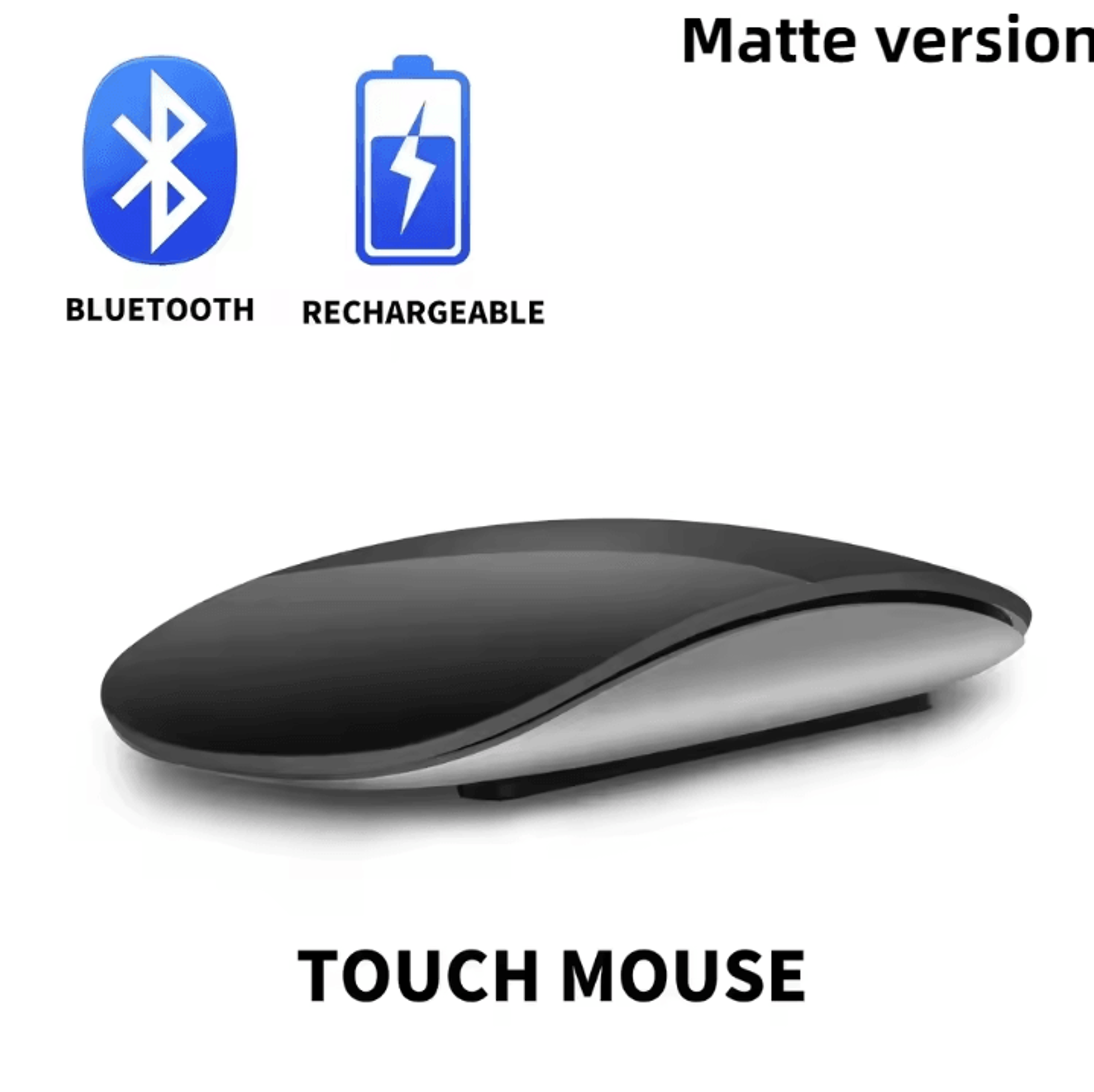 AeroTouch Pro  Wireless Bluetooth Rechargeable Touch Mouse DualMode Silent Slim Ergonomic For PC  M 6