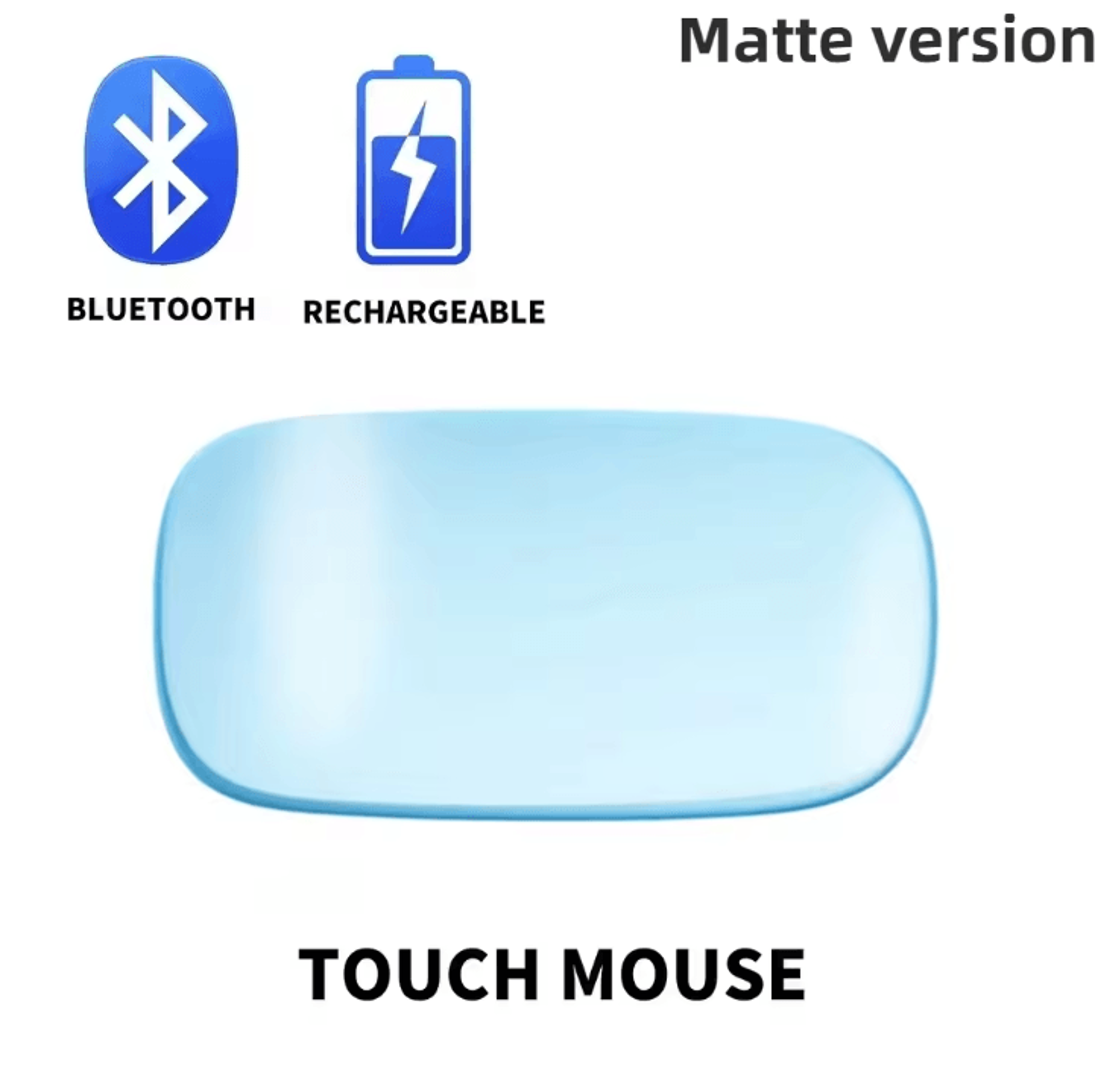 AeroTouch Pro  Wireless Bluetooth Rechargeable Touch Mouse DualMode Silent Slim Ergonomic For PC  M 8