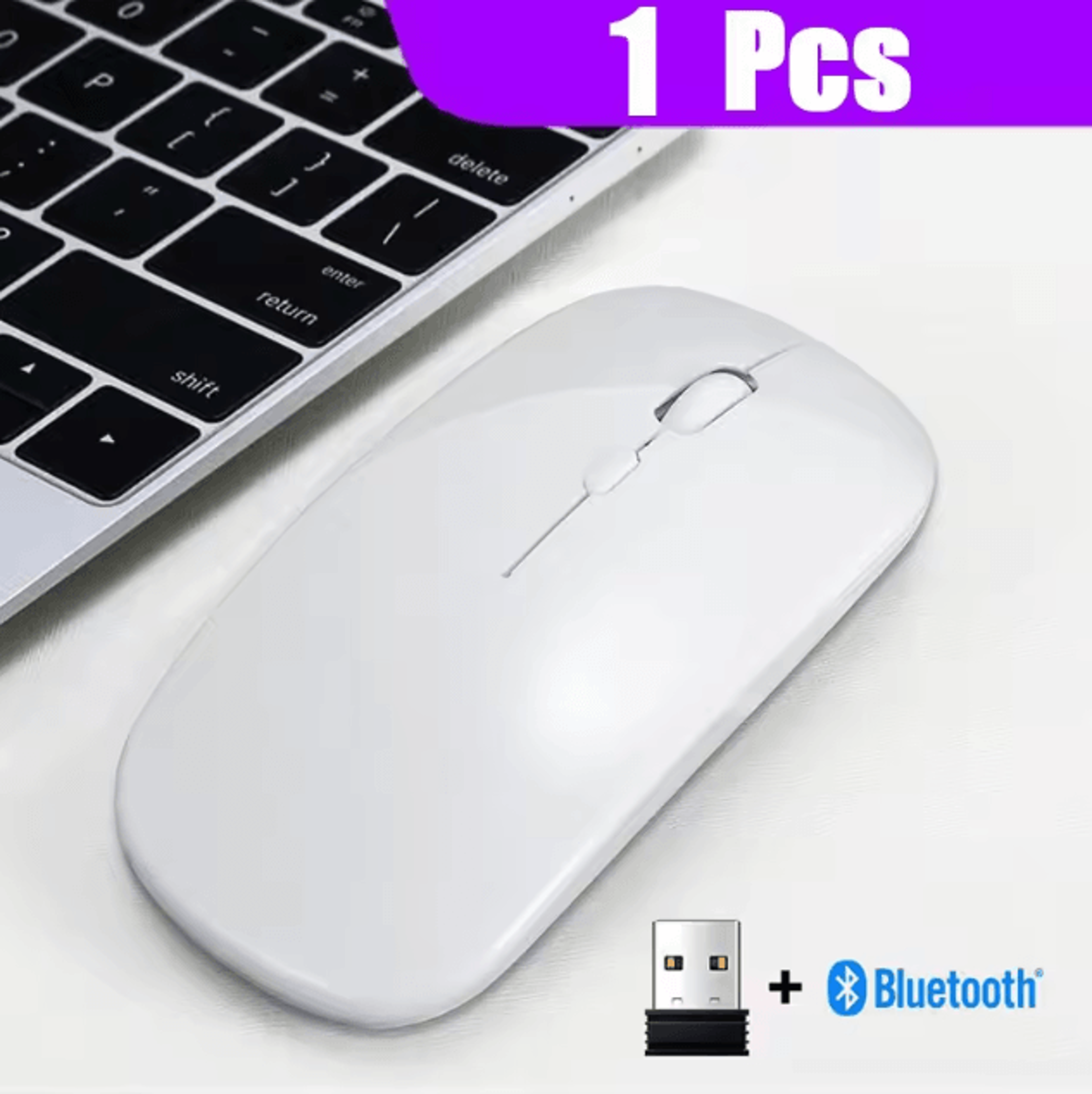 AirGlide Duo  UltraThin DualMode Wireless Mouse With Bluetooth 50 And 24GHz For Laptop And Tablet 6