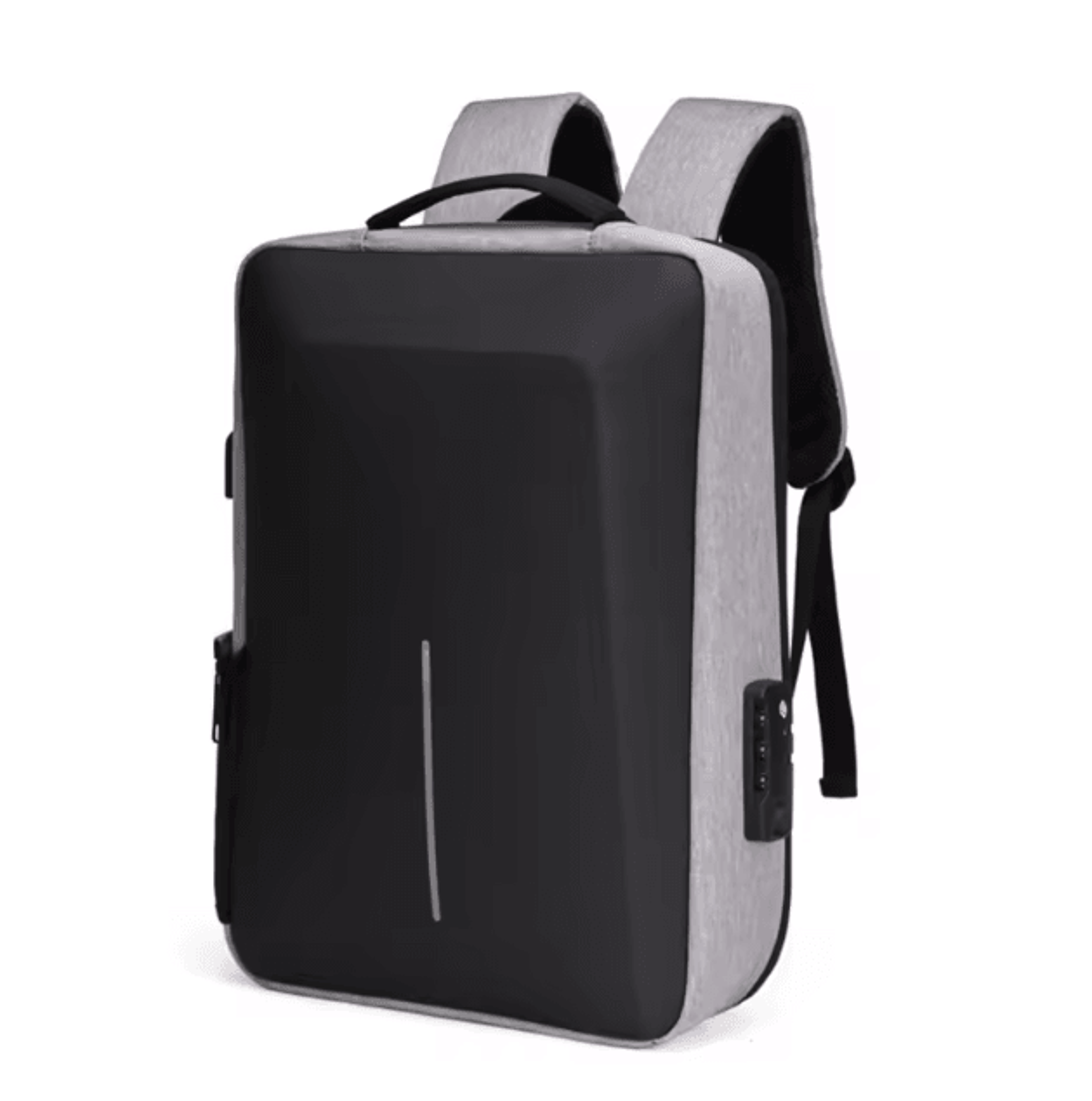Fortress Hard Shell AntiTheft Backpack  HighCapacity Travel  USB Charging Business Laptop Bag For M 7