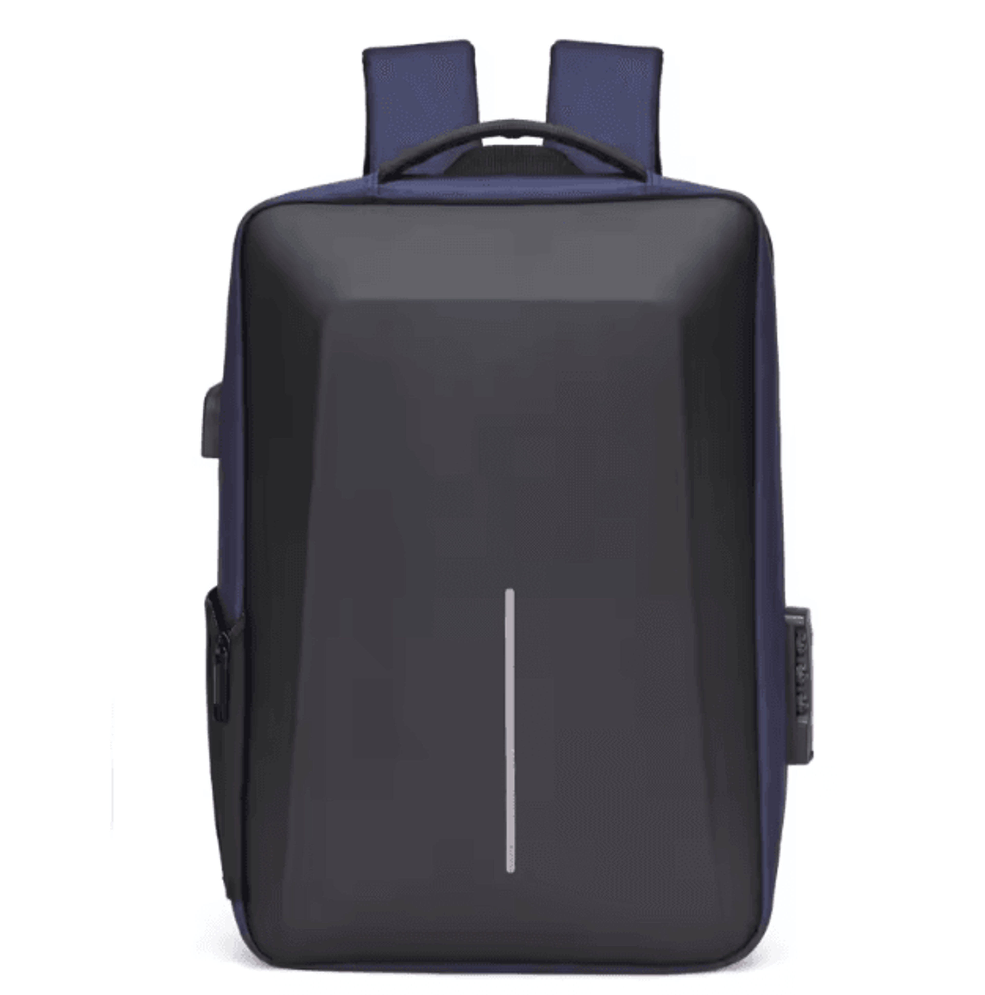 Fortress Hard Shell AntiTheft Backpack  HighCapacity Travel  USB Charging Business Laptop Bag For M 8