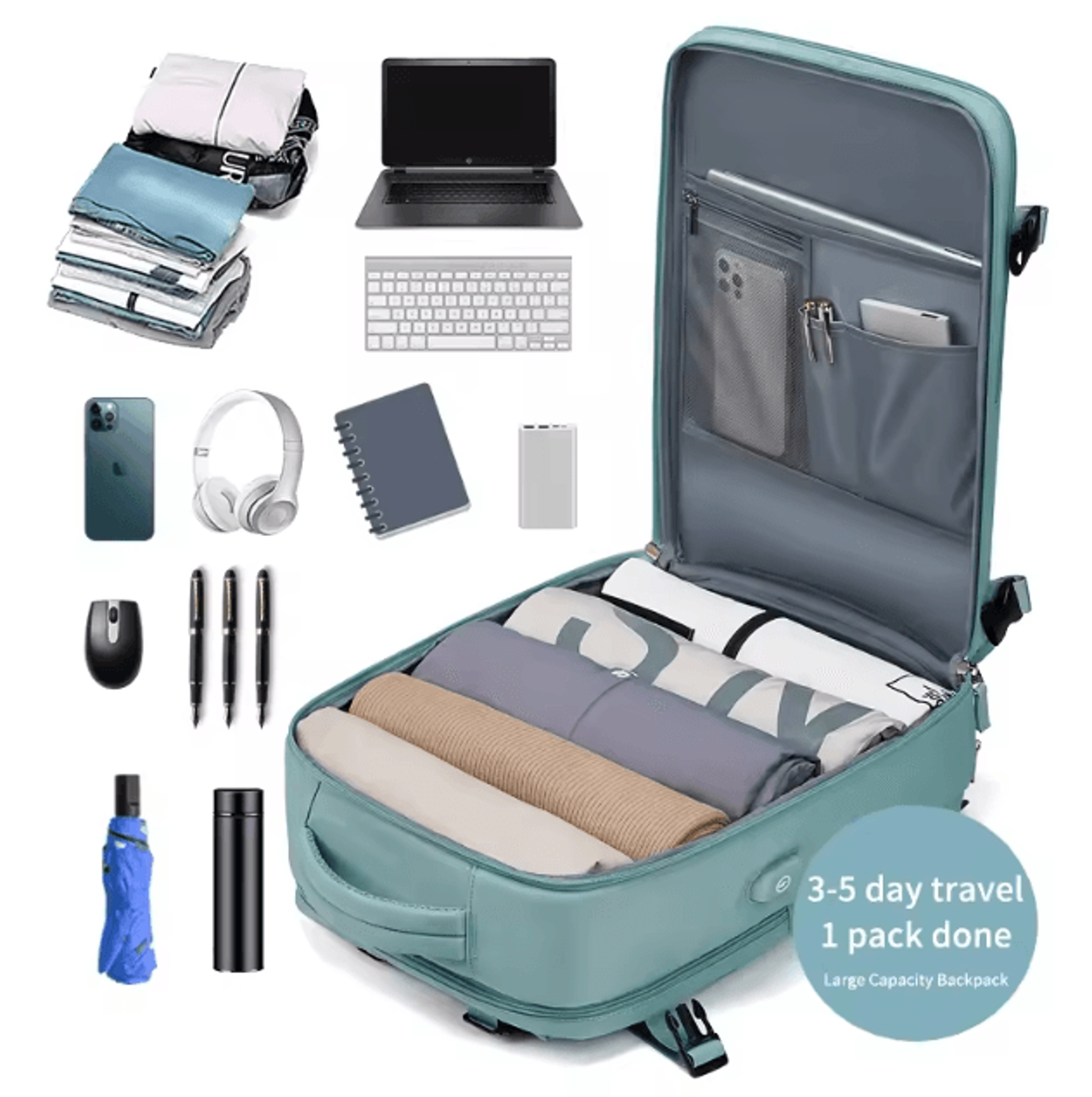 NovaGear 156Inch Womens Travel  Laptop Backpack  USB Charging Waterproof School  Business Bag With  2