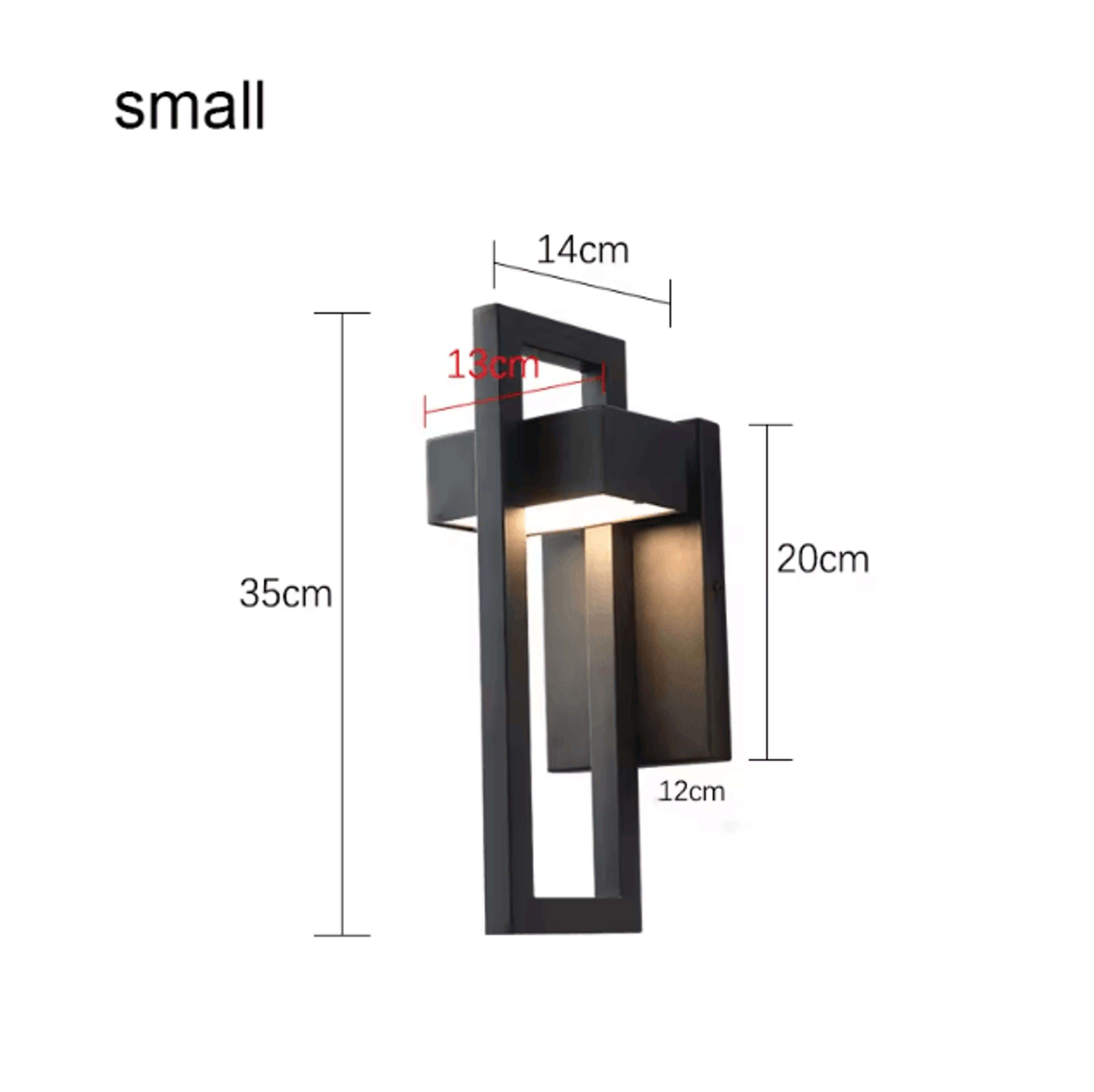 Waterproof Outdoor LED Wall Lighting Retro Vintage Black 10W LED Sconce Luminaire For Garden Porch  6