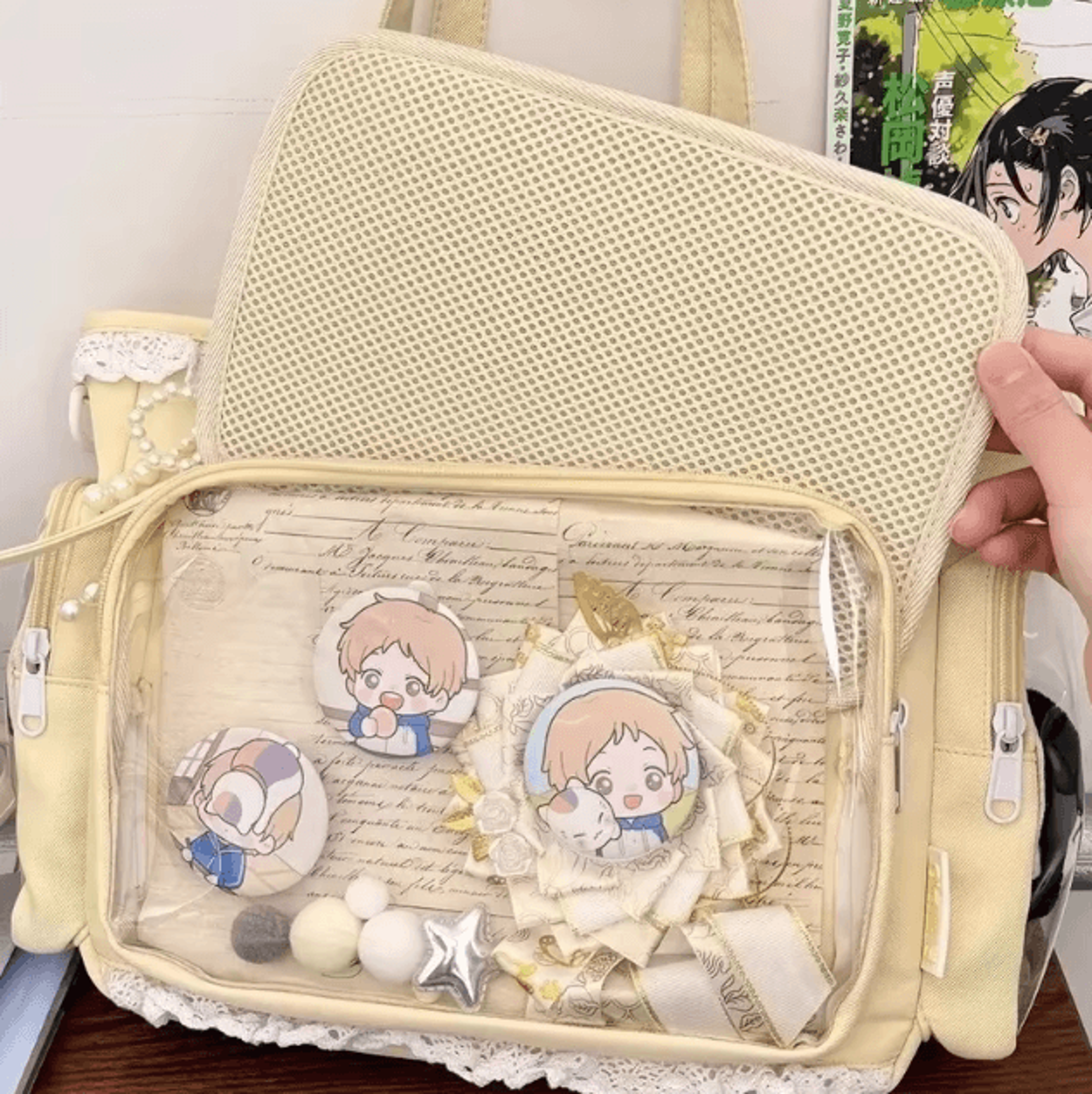 Ballet Girl Japanese Itabag Shoulder Bag Anime Crossbody Casual Canvas Tote 3