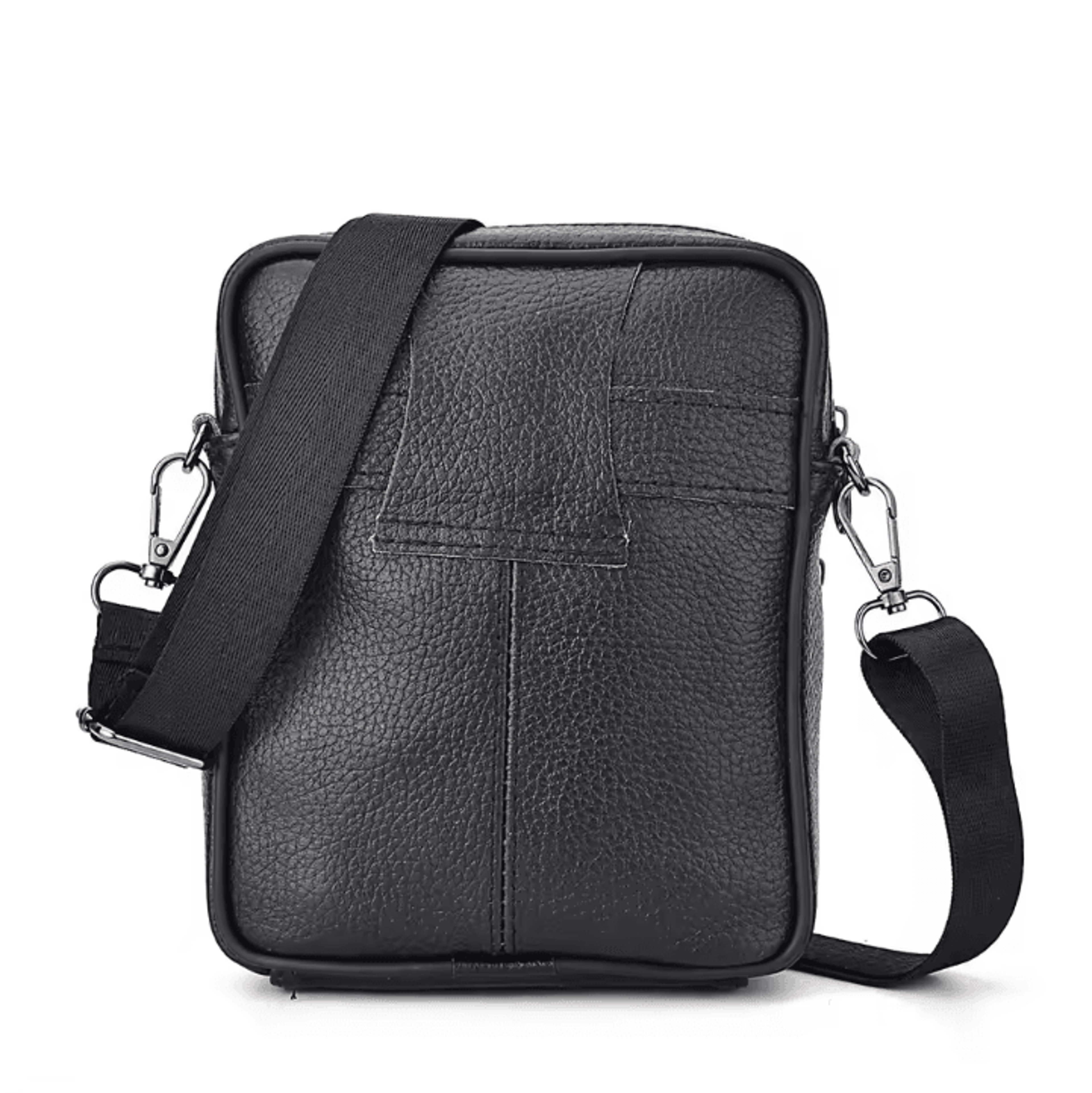 Mens Genuine Leather Crossbody Bag High Quality Retro Business Messenger Bag 2