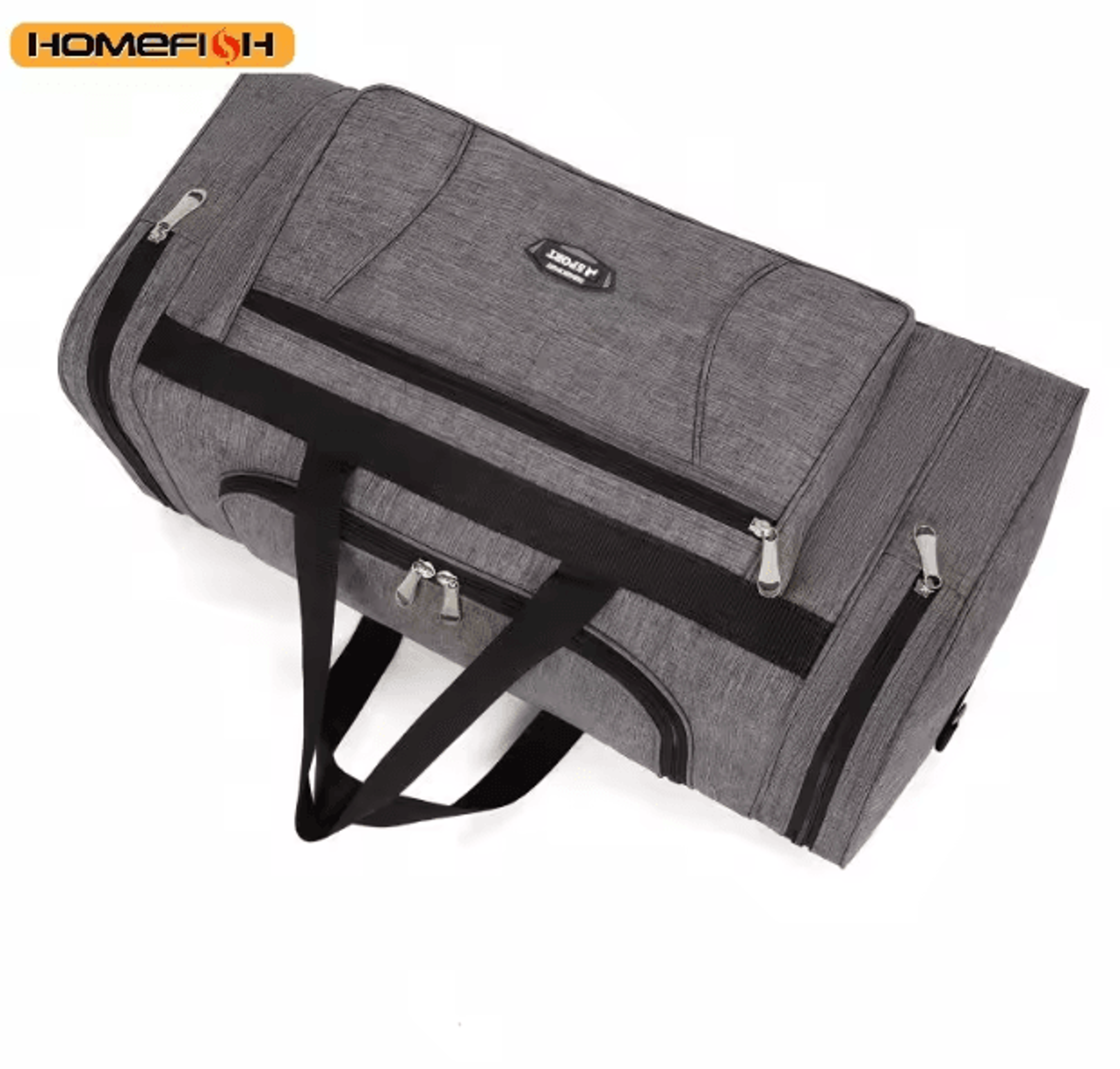 HOMEFISH Oxford Waterproof Travel Duffel Bag Large Capacity Weekend Luggage Bag 6