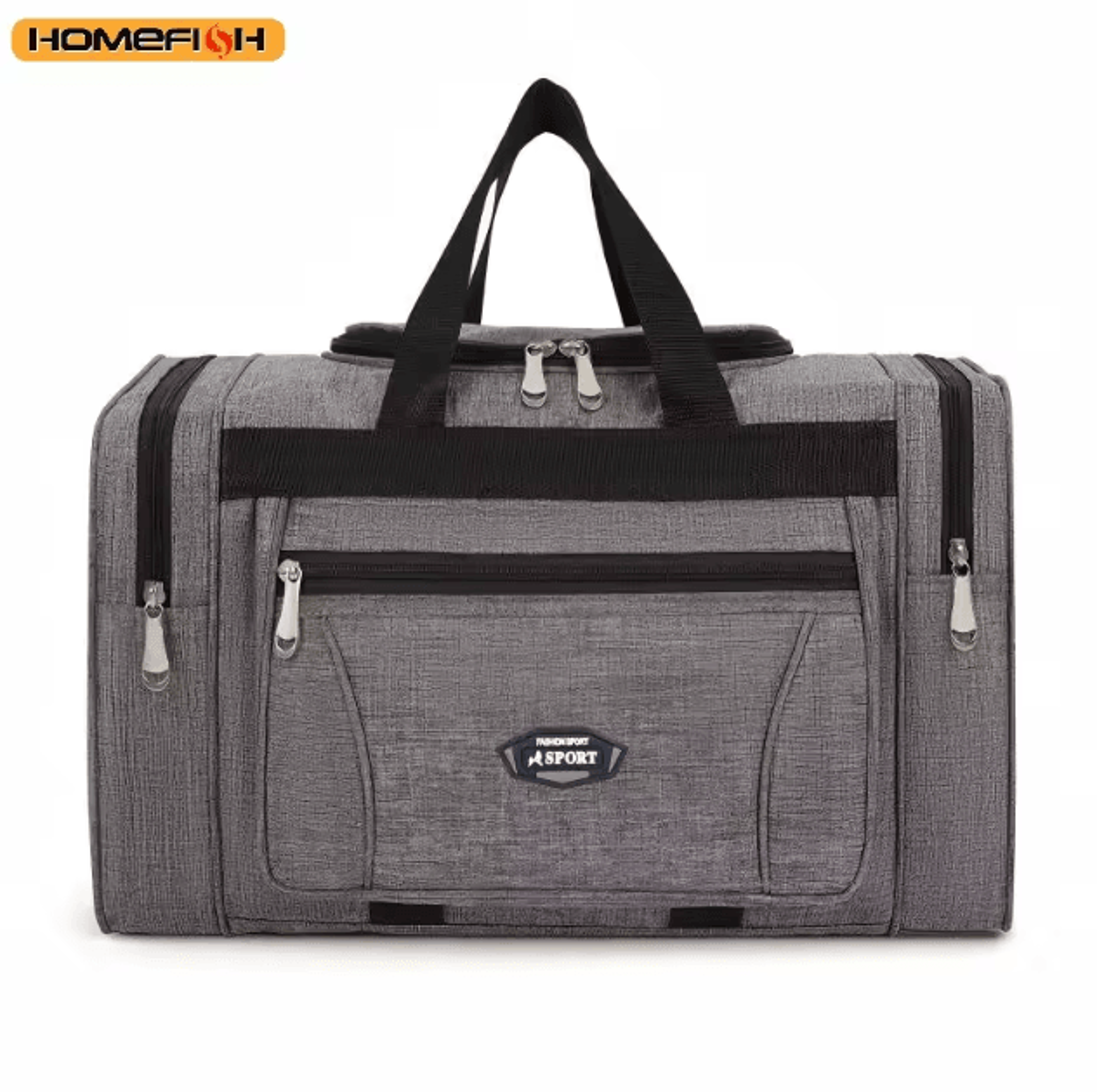 HOMEFISH Oxford Waterproof Travel Duffel Bag Large Capacity Weekend Luggage Bag 7