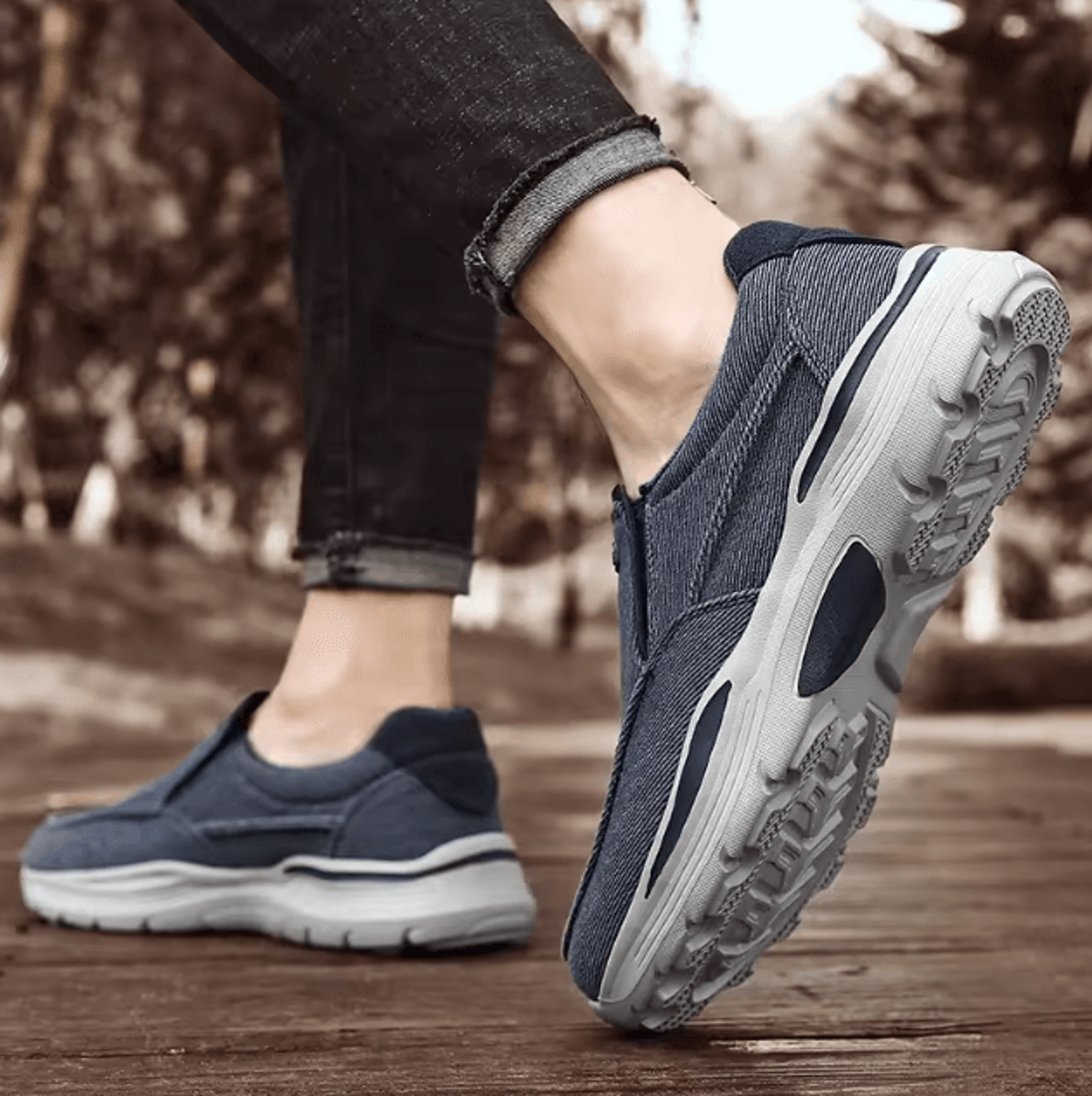 Mens Canvas Casual Shoes Breathable Walking Sneakers Lightweight Sports Loafers 2