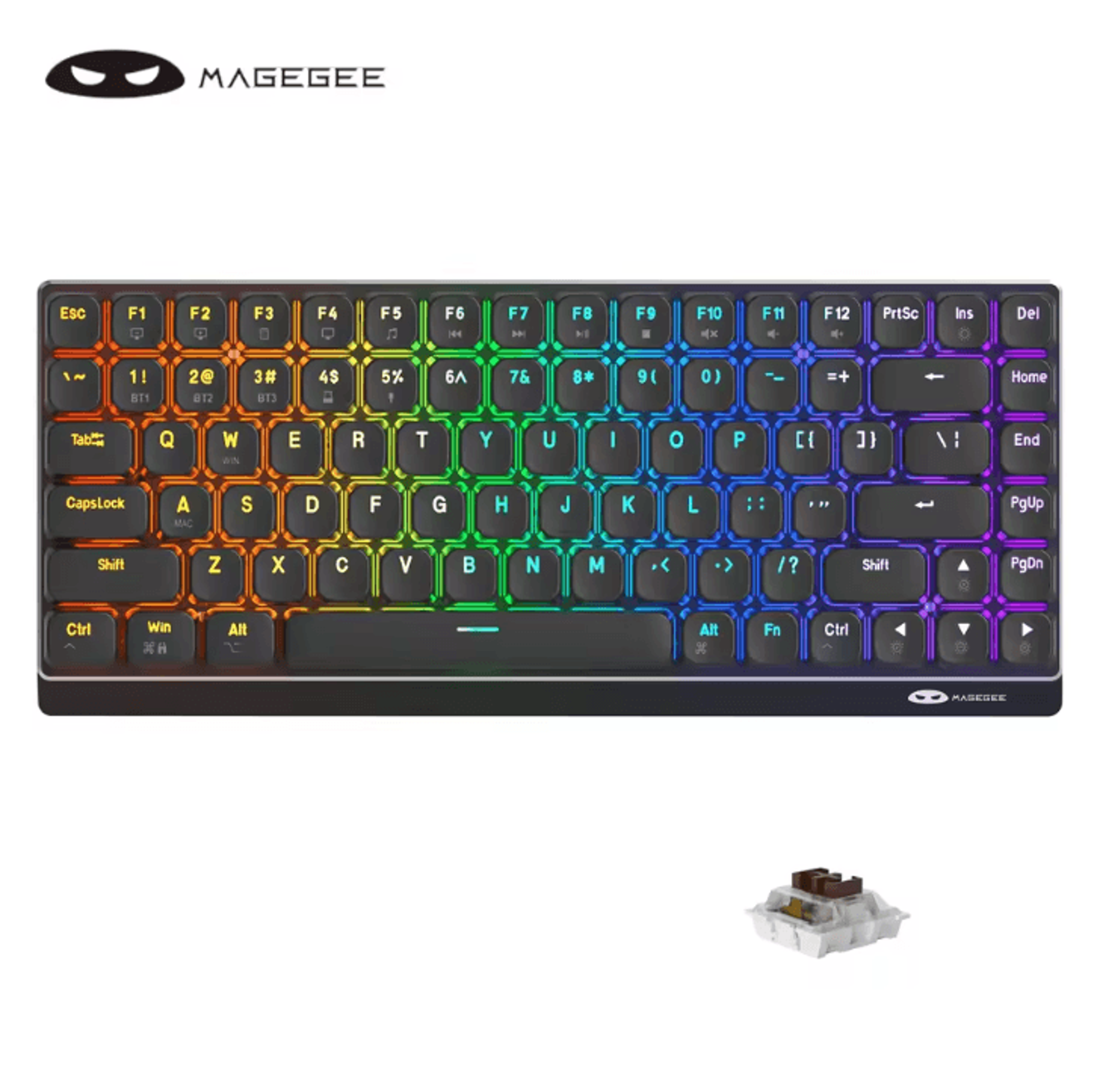 Moon84 Wireless Mechanical Keyboard RGB Triple Mode 24GHz Bluetooth USBC For PC Laptop 1