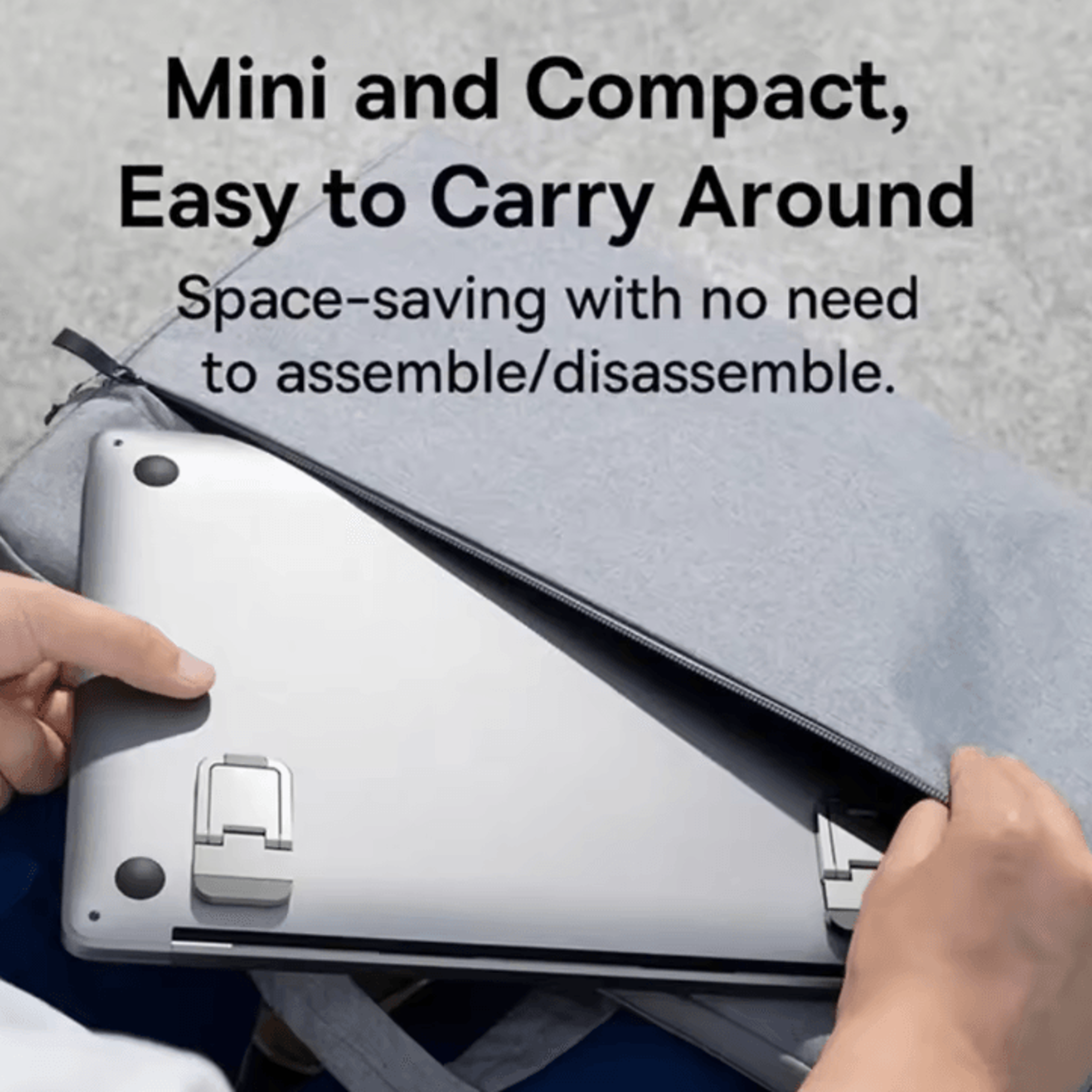 Mini Portable ABS Laptop Stand Adjustable Angles Foldable Invisible Cooling Riser For MacBook And N 2