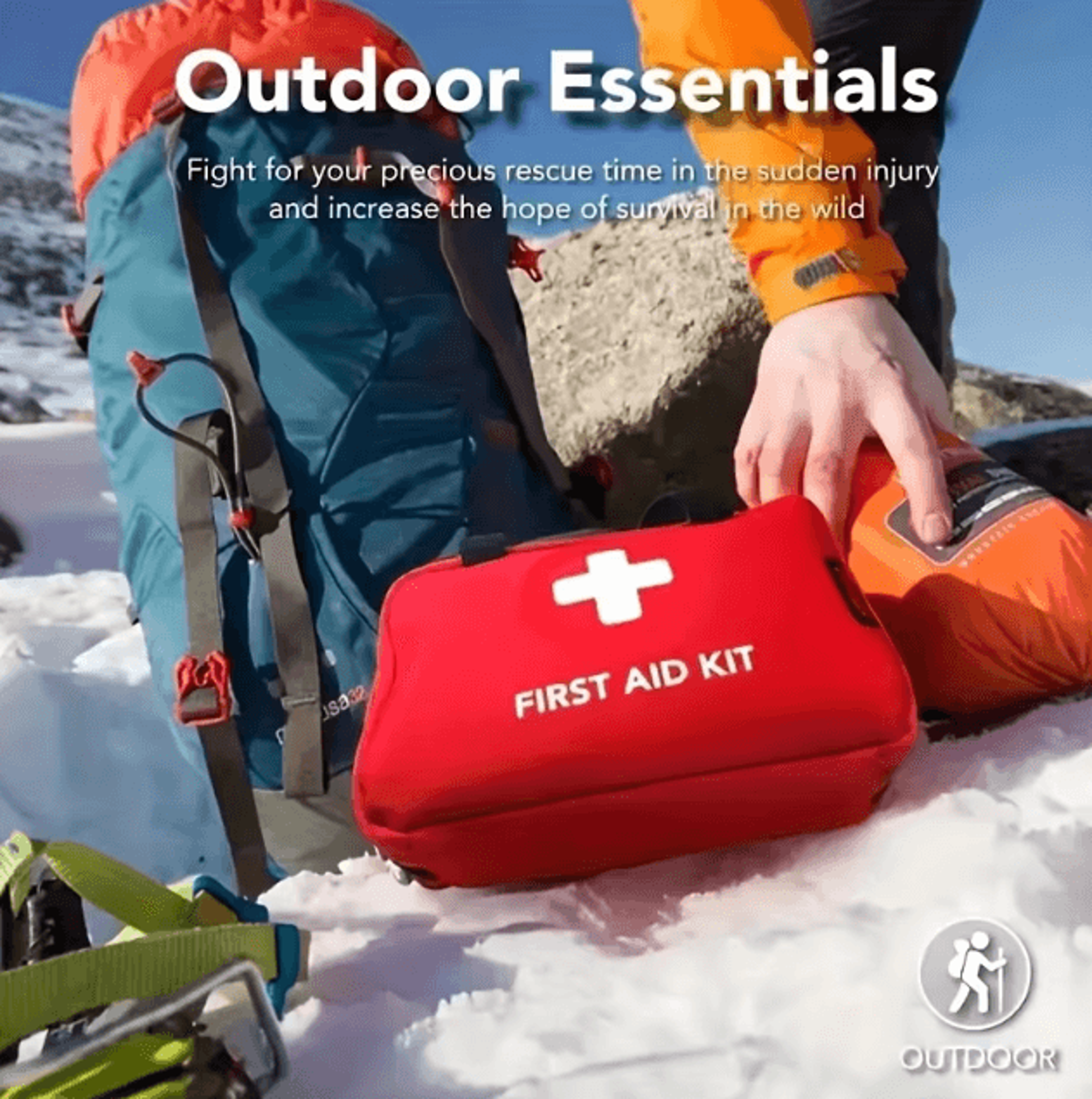 Premium Compact First Aid Kit  Trauma Medical Kit For Home Car Travel  Outdoor Emergencies 1