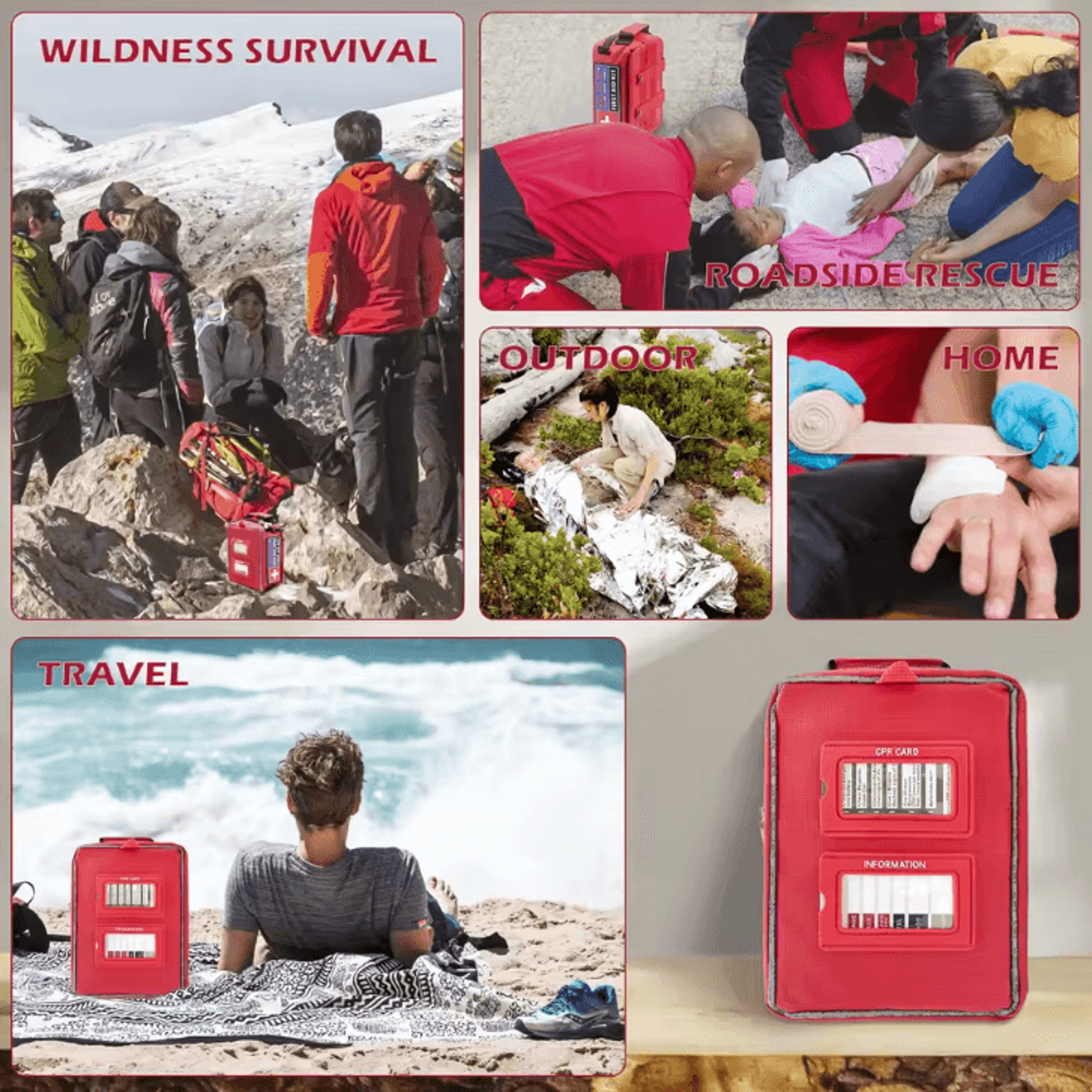MOLLE Waterproof IFAK First Aid Kit  Tactical Medical Survival Bag For Hiking Camping  Travel 3