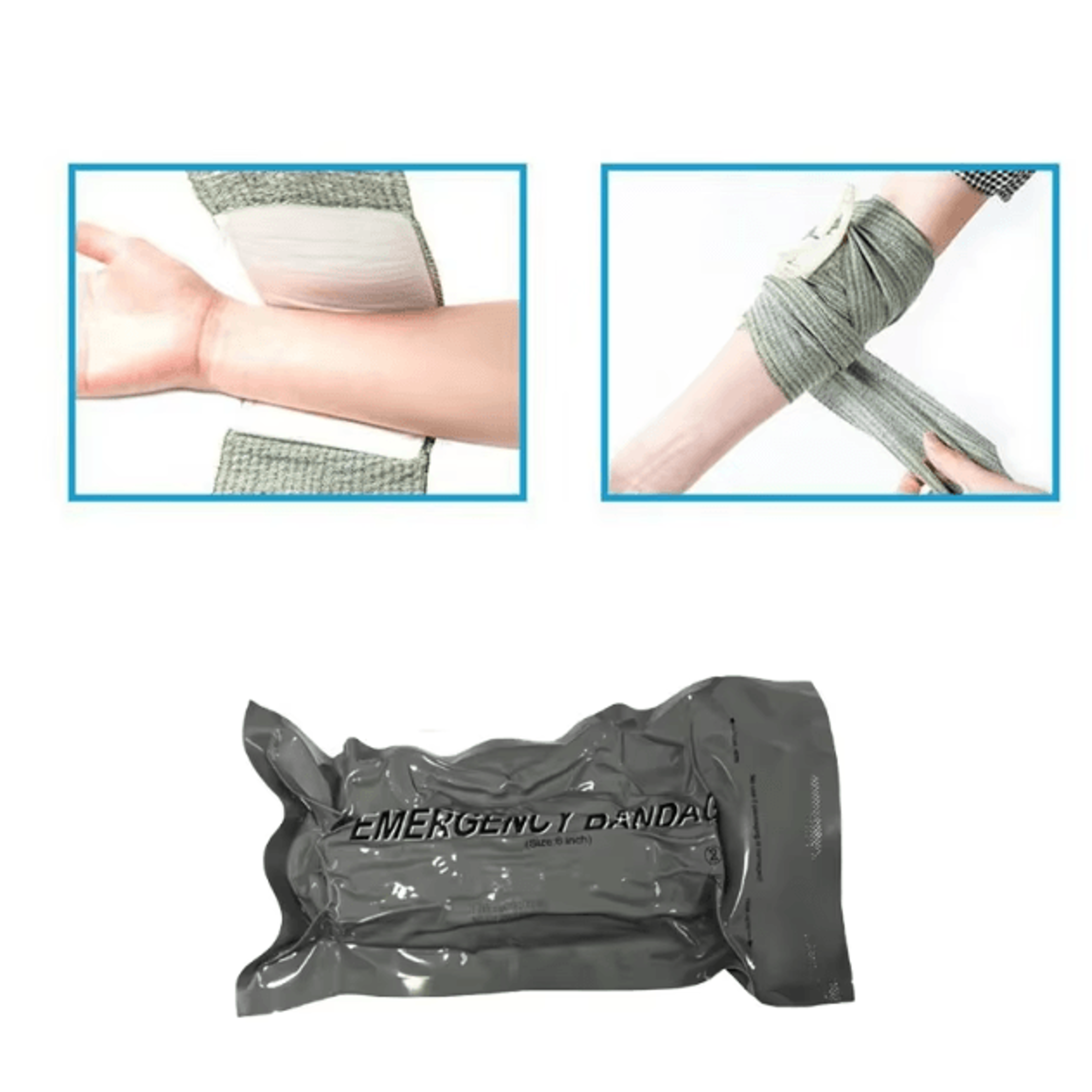 medical trauma kit with israeli bandages – emergency wound care set for outdoor, camping & hiking
