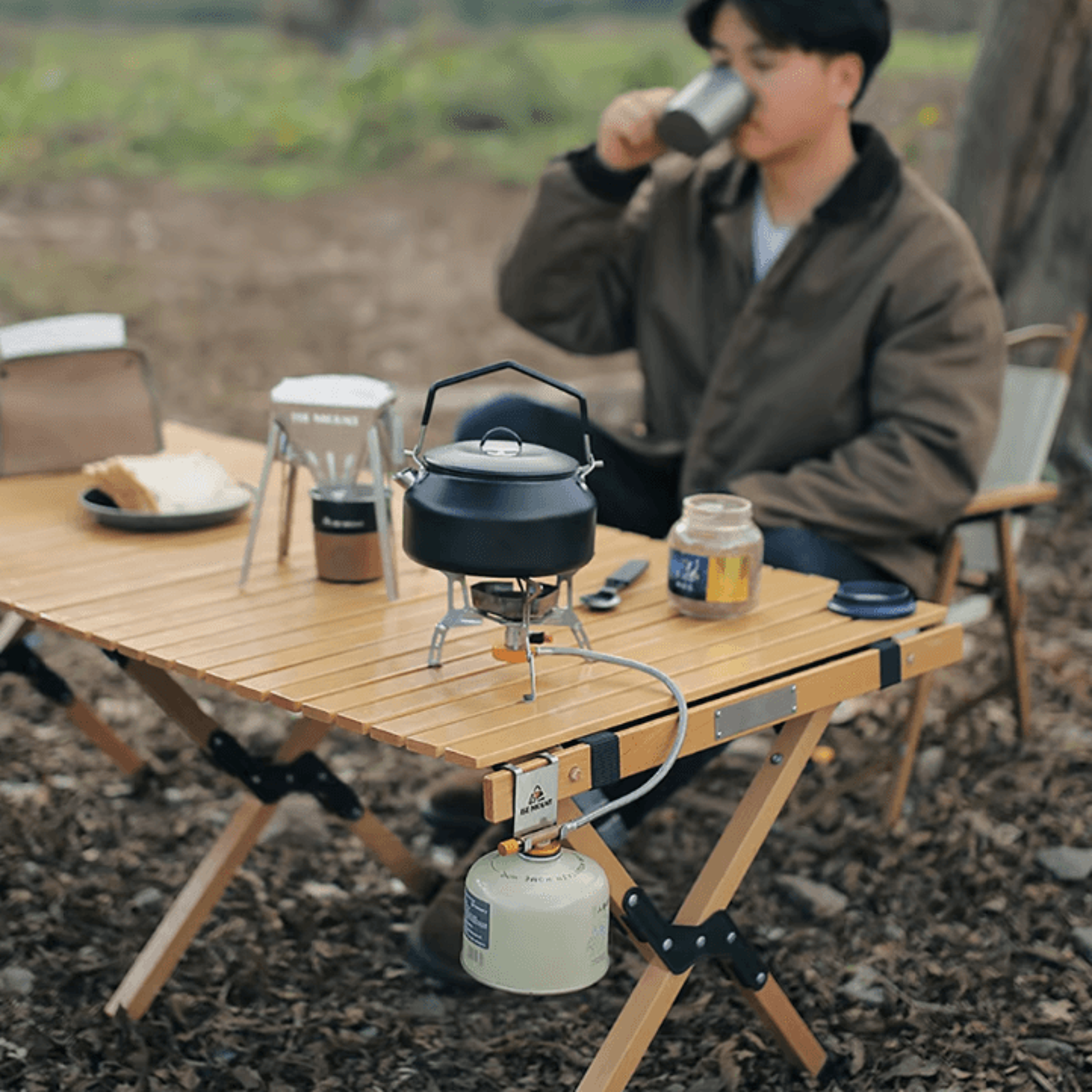 Stainless Steel Gas Canister  Stove Hook Set  Outdoor Camping Table Organizer  Hanging Accessory 4