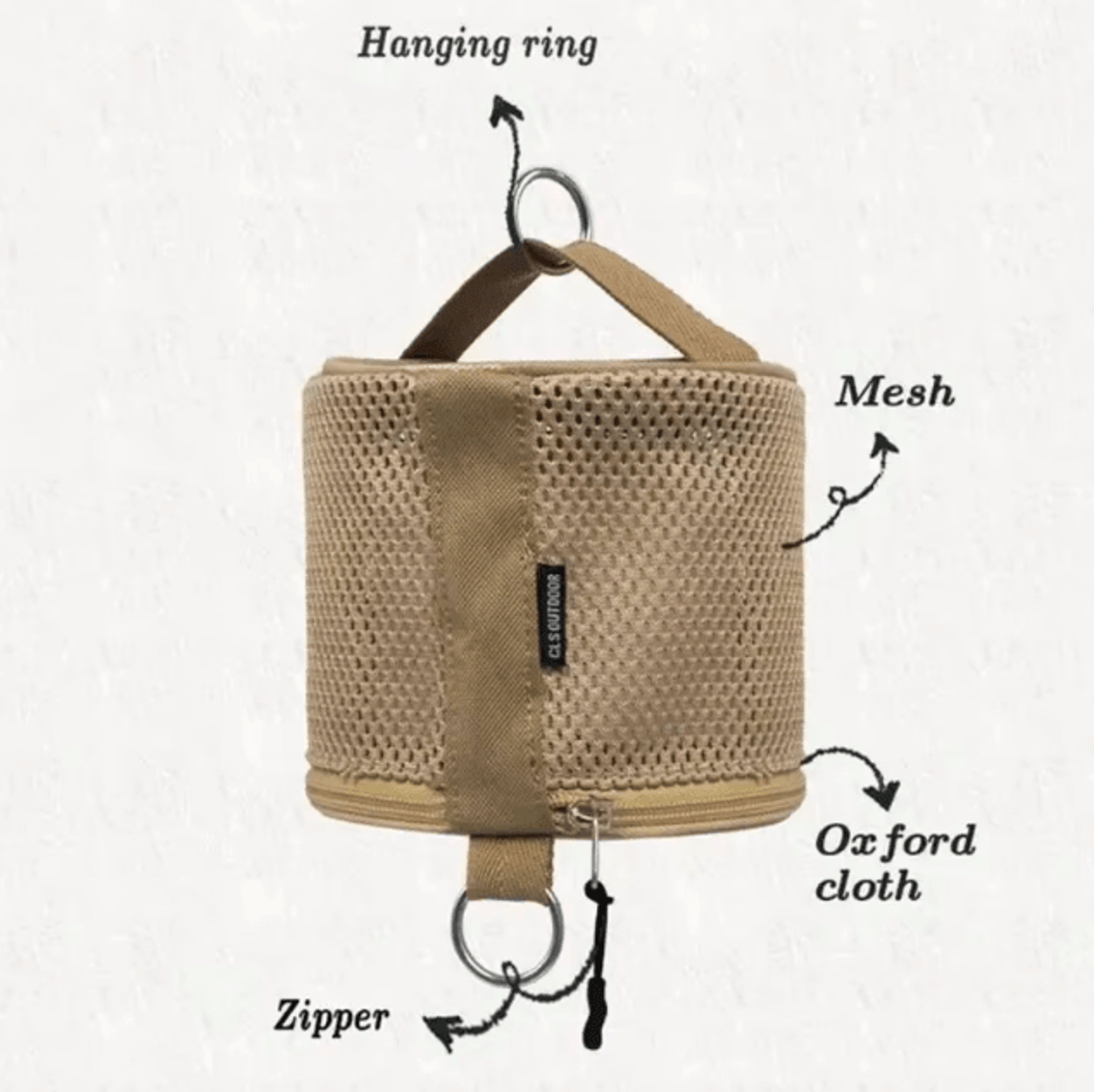 Portable Outdoor Camping Tissue Holder With Hook  Hanging Napkin Storage Bag 5