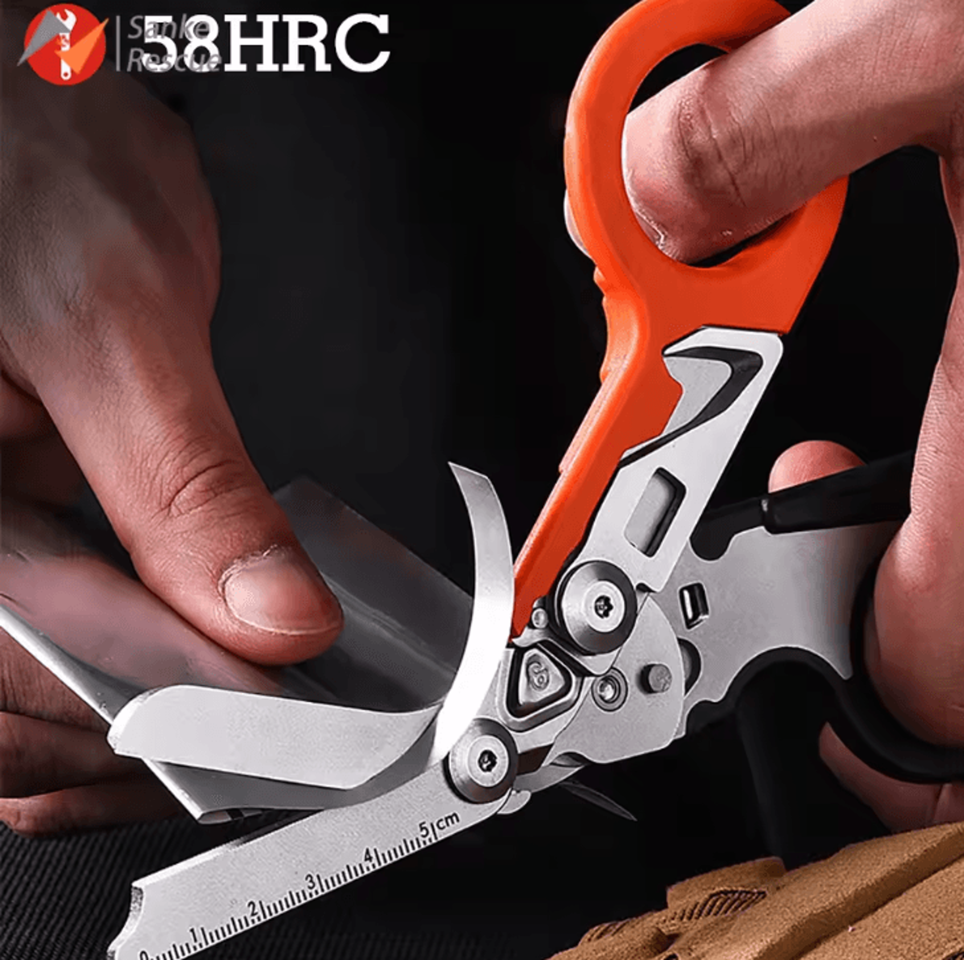 emergency rescue shears stainless steel foldable scissors pliers tool for outdoor camping and ifak