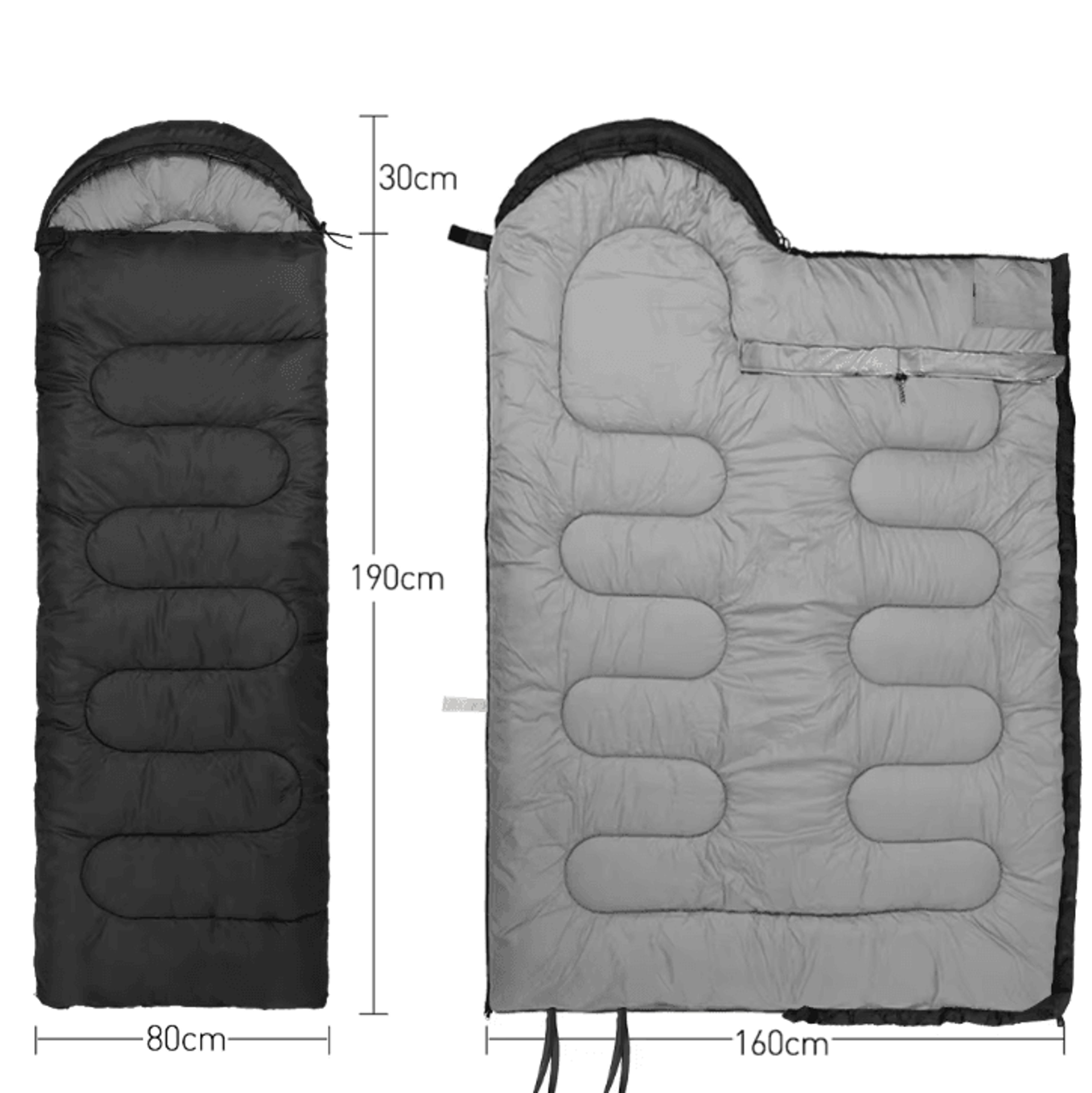 Lightweight 4Season Mummy Sleeping Bag  Warm Cotton Outdoor Camping And Backpacking Sleep Sack 4