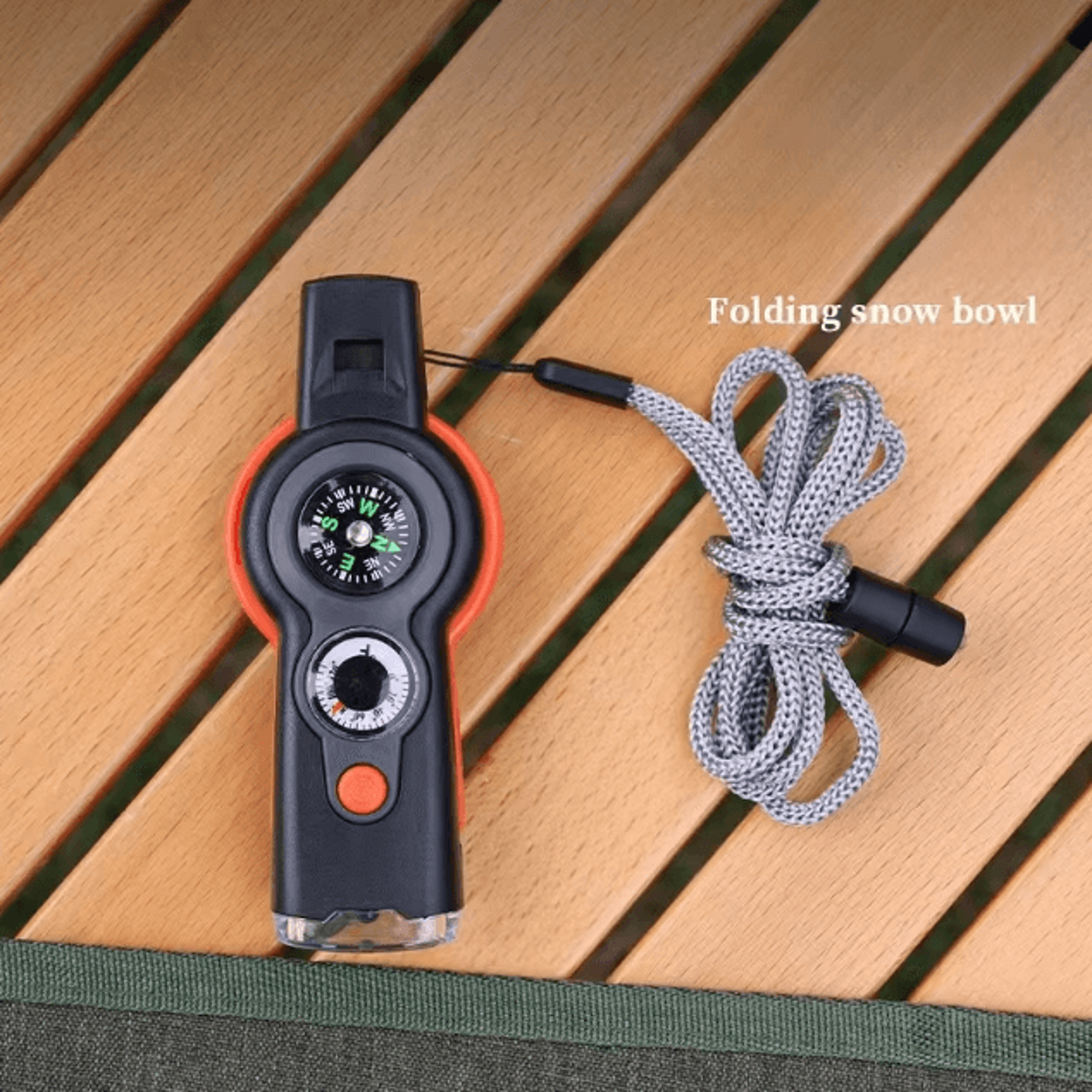 7 In 1 Outdoor Survival Whistle Multi Function Safety Whistle For Hiking Camping And Travel 1