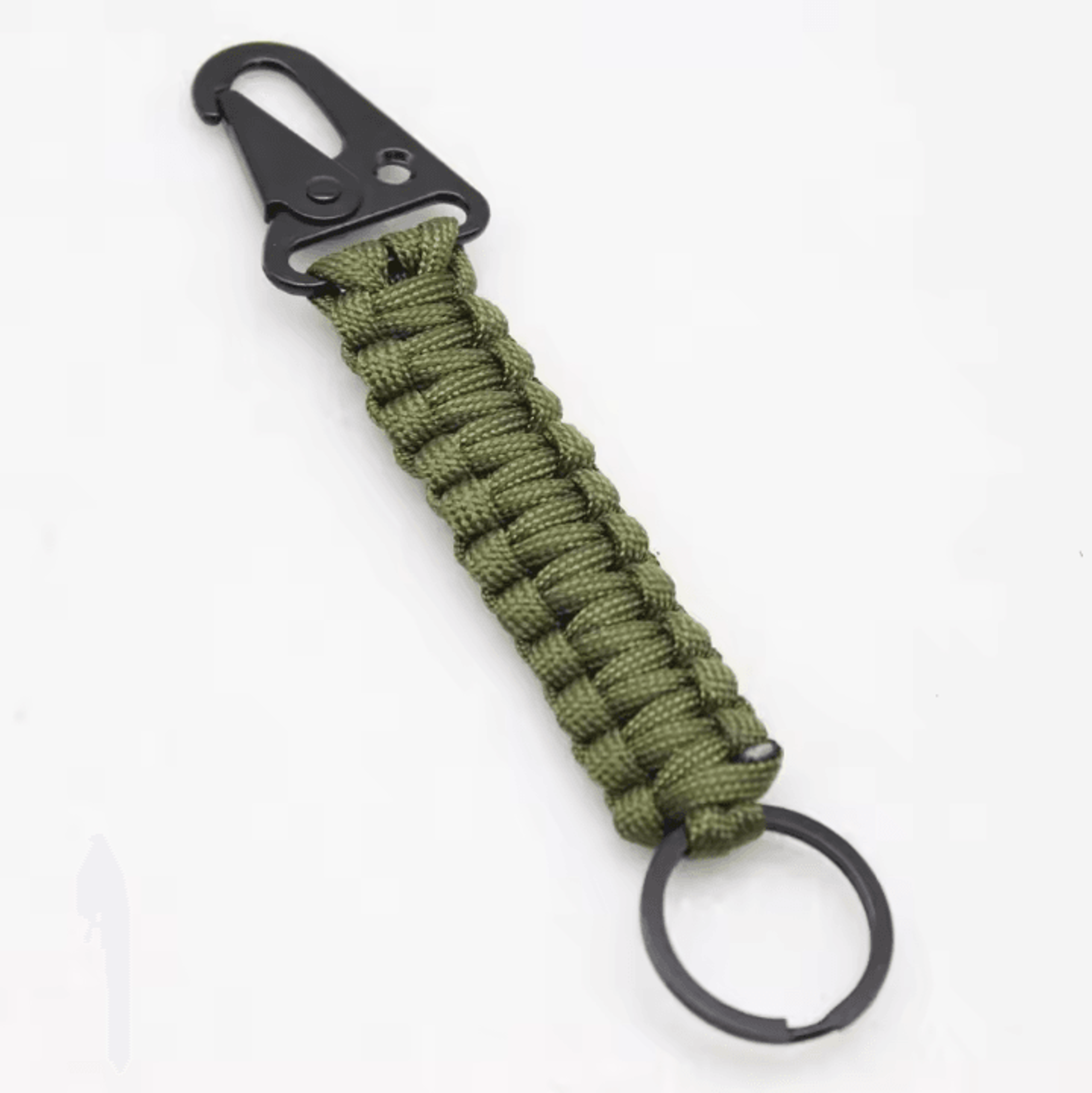 HeavyDuty Paracord Keychain With Carabiner  Military Braided Survival Keychain Lanyard For Camping  6