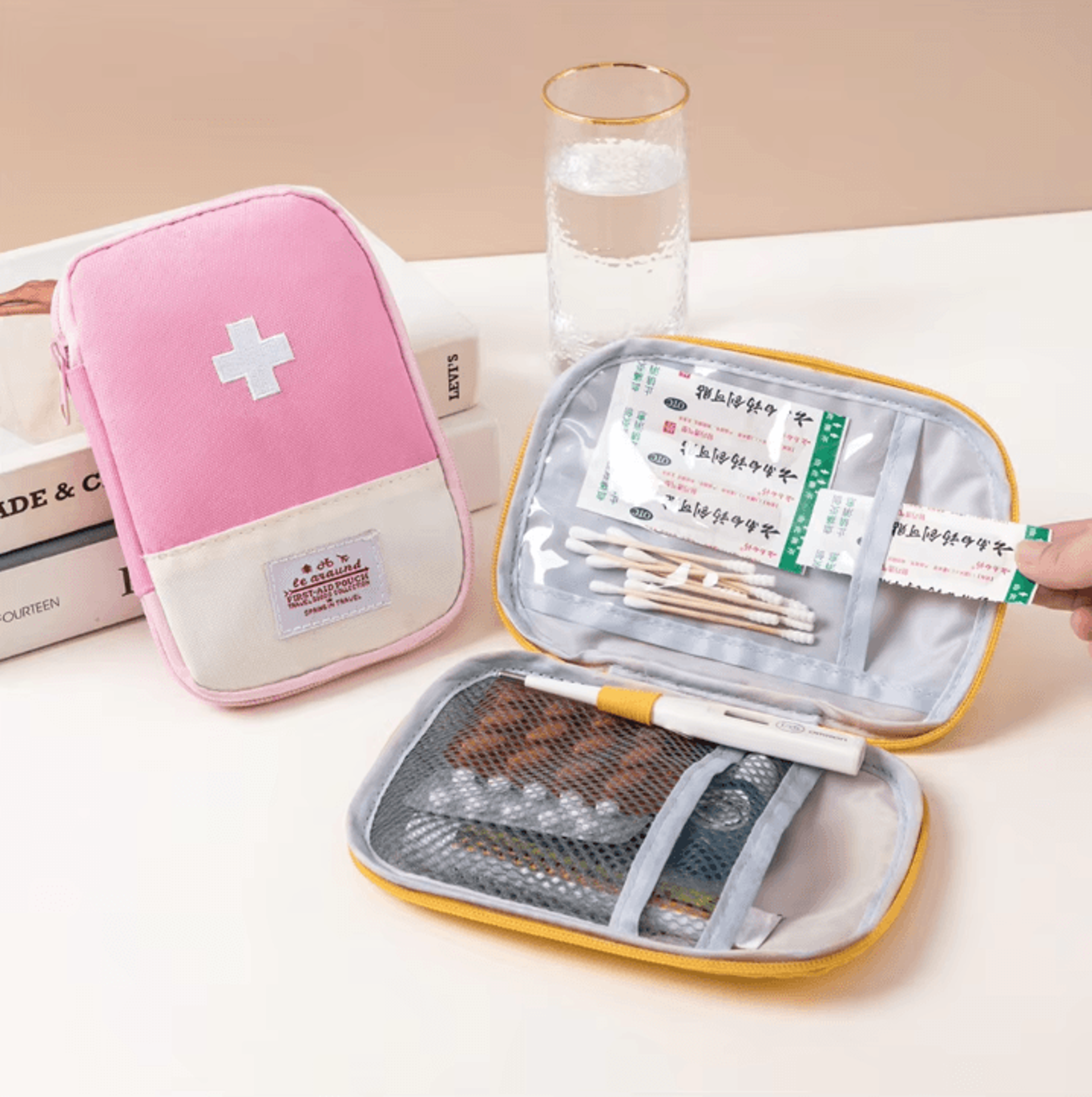 Portable Small First Aid Kit Bag Travel Medicine Storage Pouch For Camping Hiking Emergency Medical 1