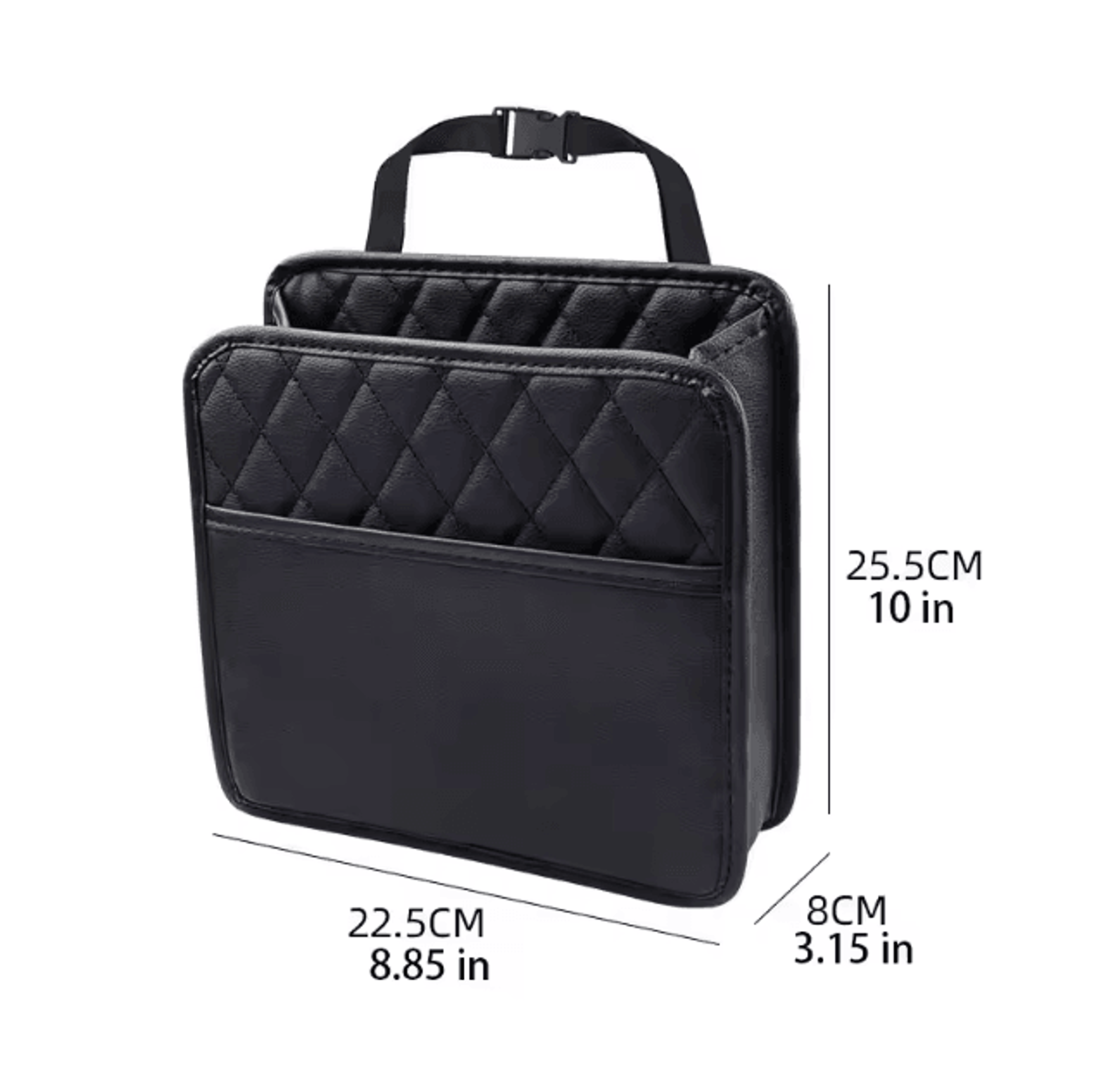 Multifunction Leather Car Seat Back Organizer Hanging Car Trash Bag Storage Pouch For Vehicle Inter 4