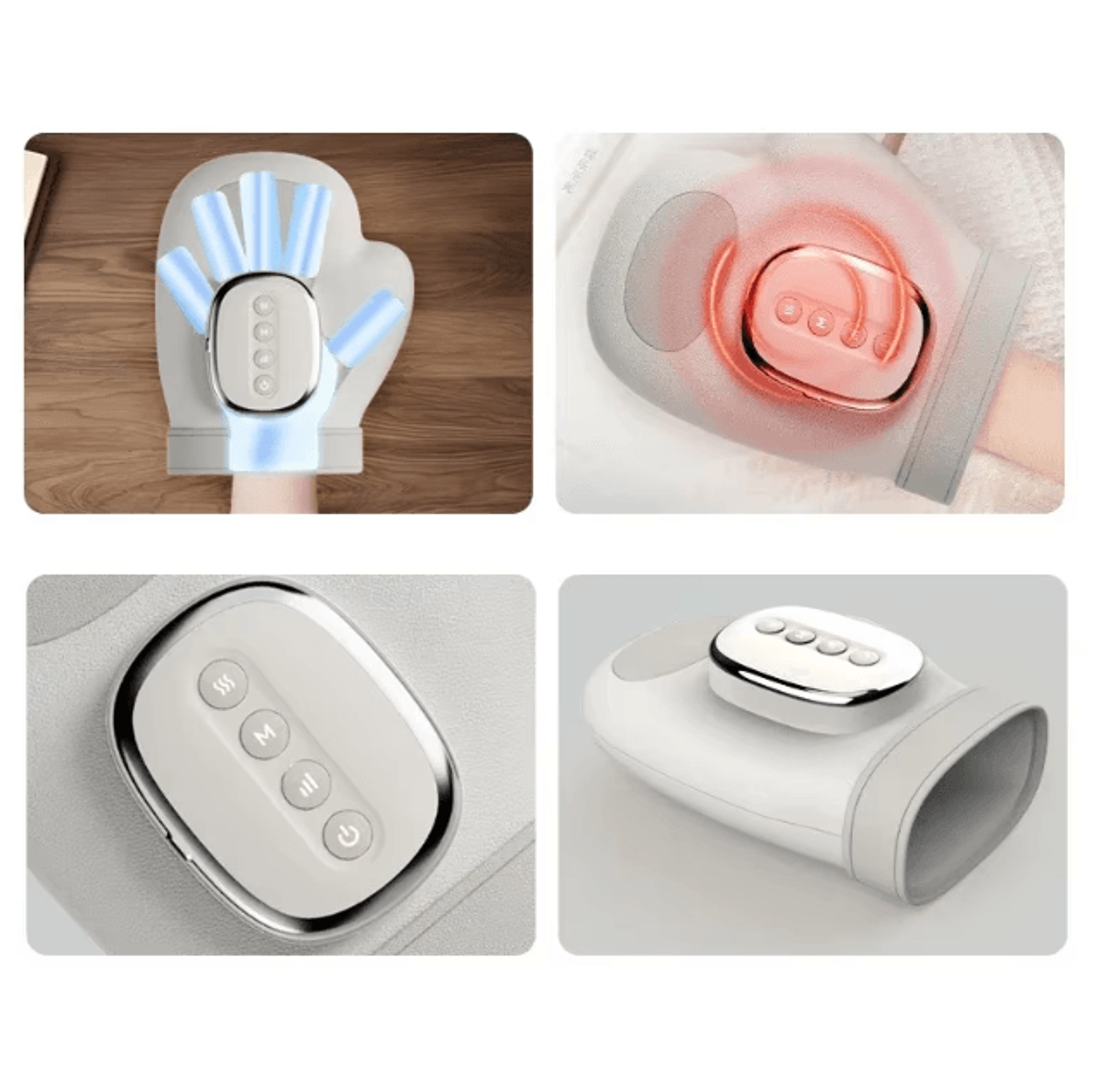 Heated Hand Compression Massager  Electric Wrist  Finger Relief Massager Gloves 4