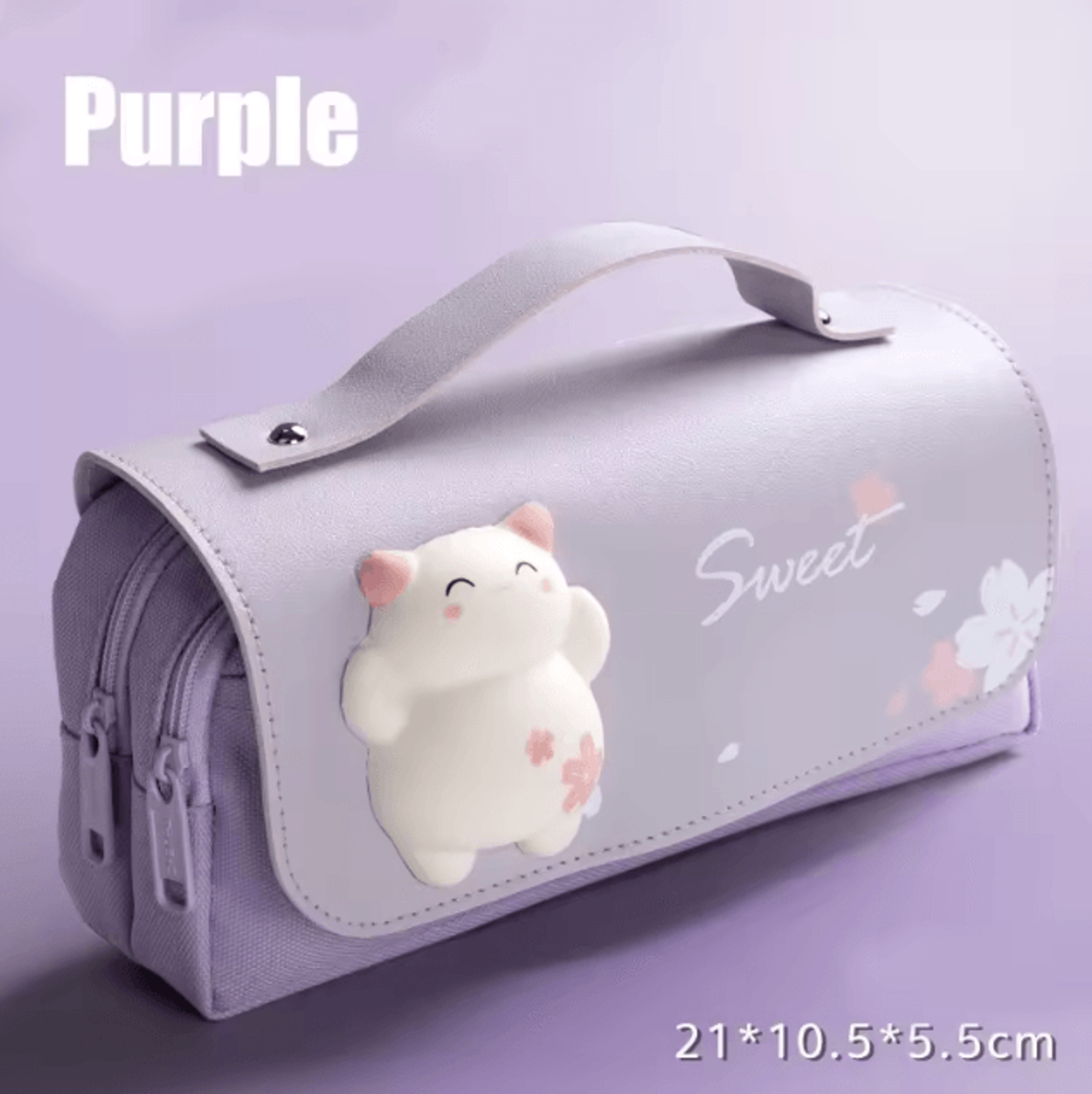 3D Kawaii Pencil Case Cute Waterproof Decompression Pen Pouch Organizer For School Supplies 7
