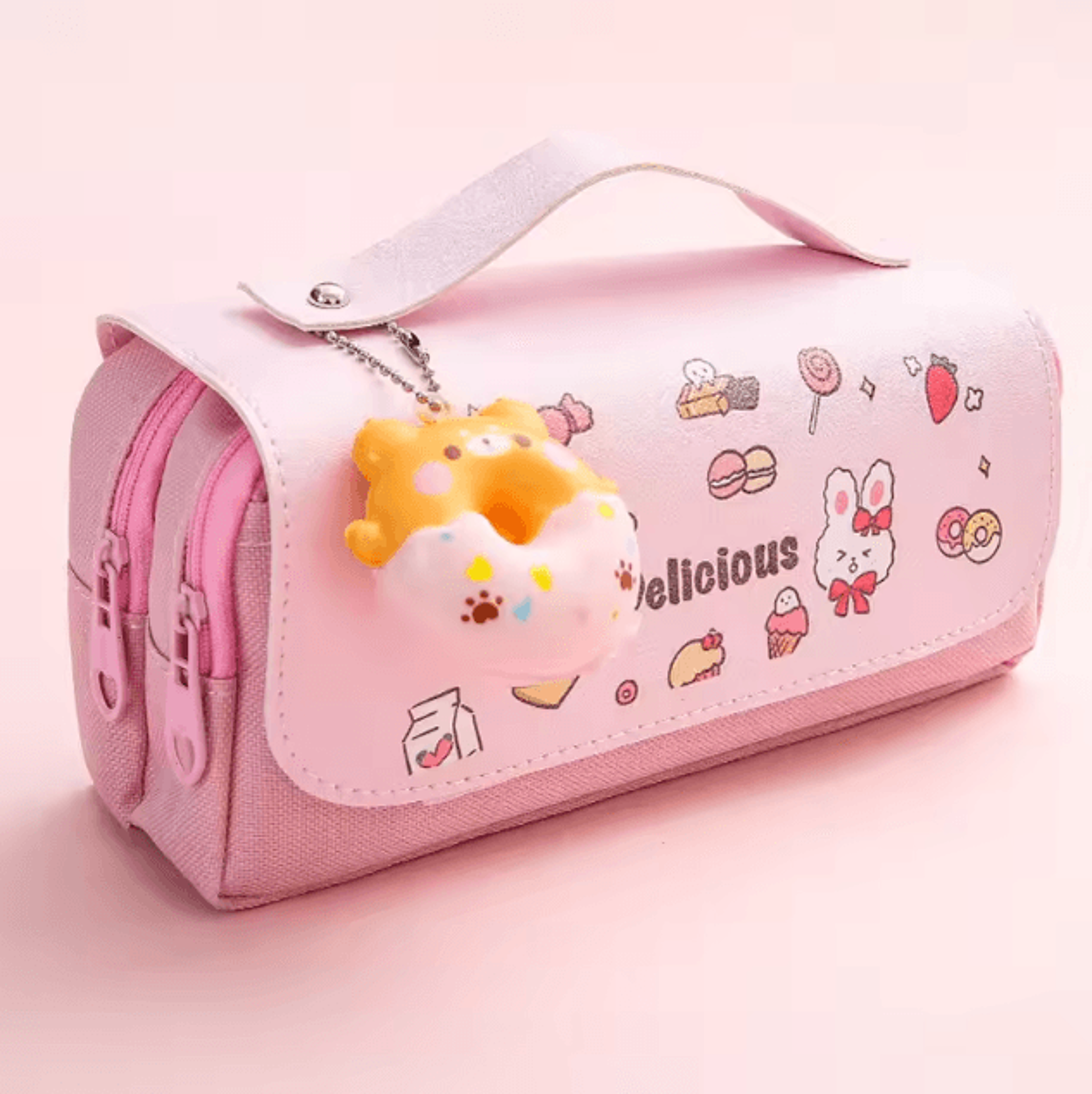 3D Kawaii Pencil Case Cute Waterproof Decompression Pen Pouch Organizer For School Supplies 11