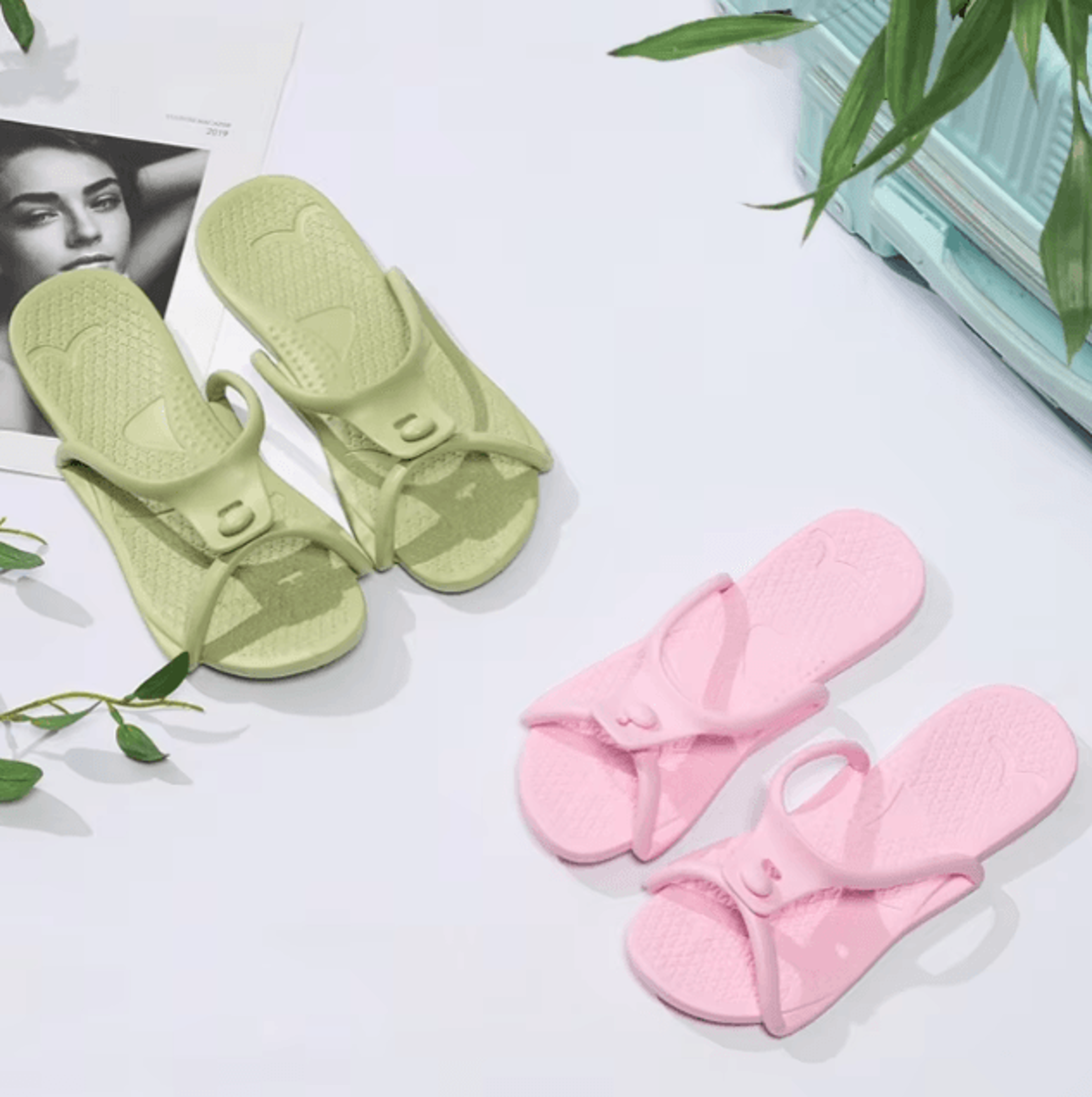 Portable Folding Travel Slippers  Lightweight NonSlip EVA Sandals 1