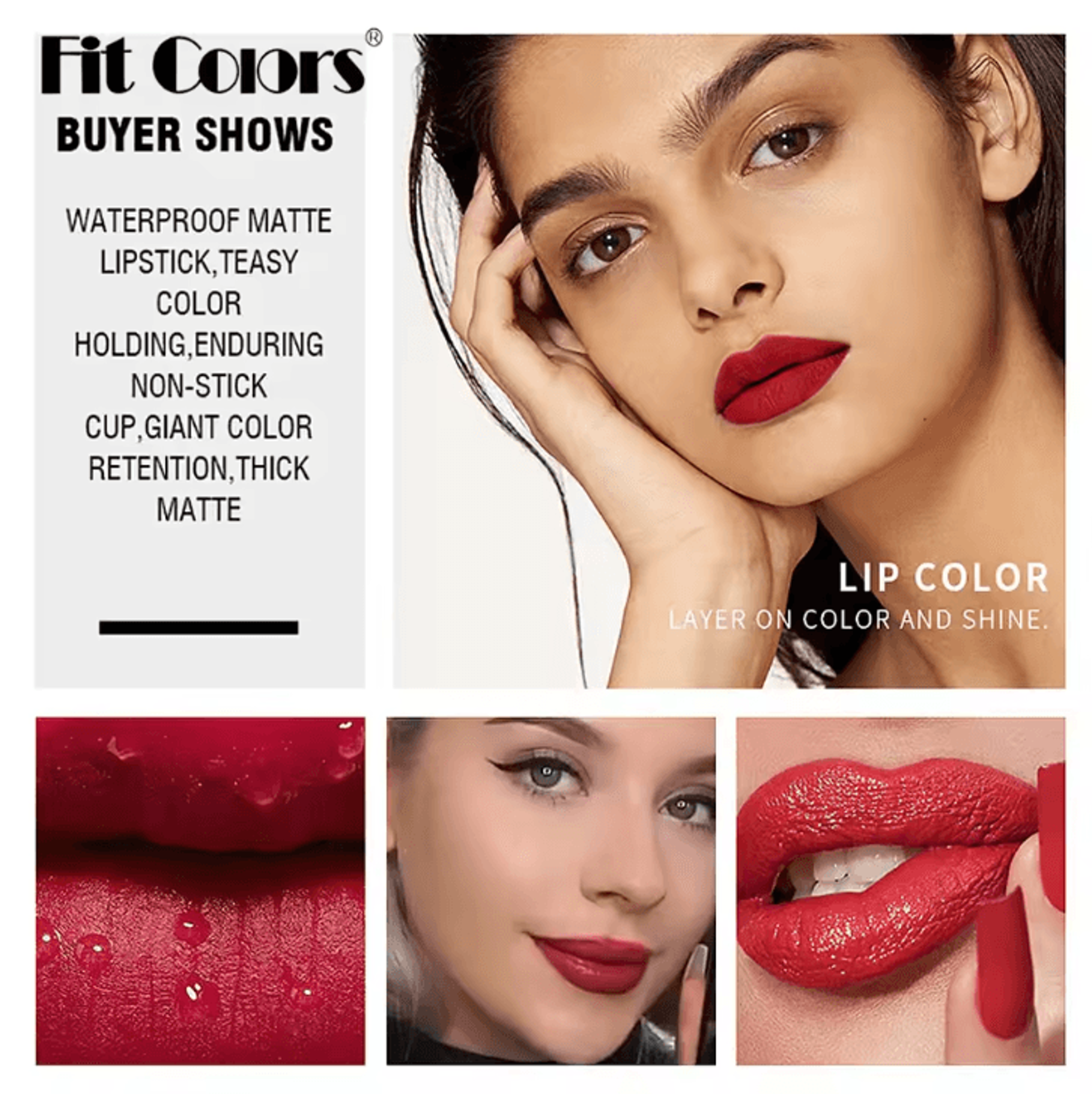 Fit Colors 13Piece Lip Liner  Gloss Set  Waterproof Matte LongLasting Lip Makeup Kit 3