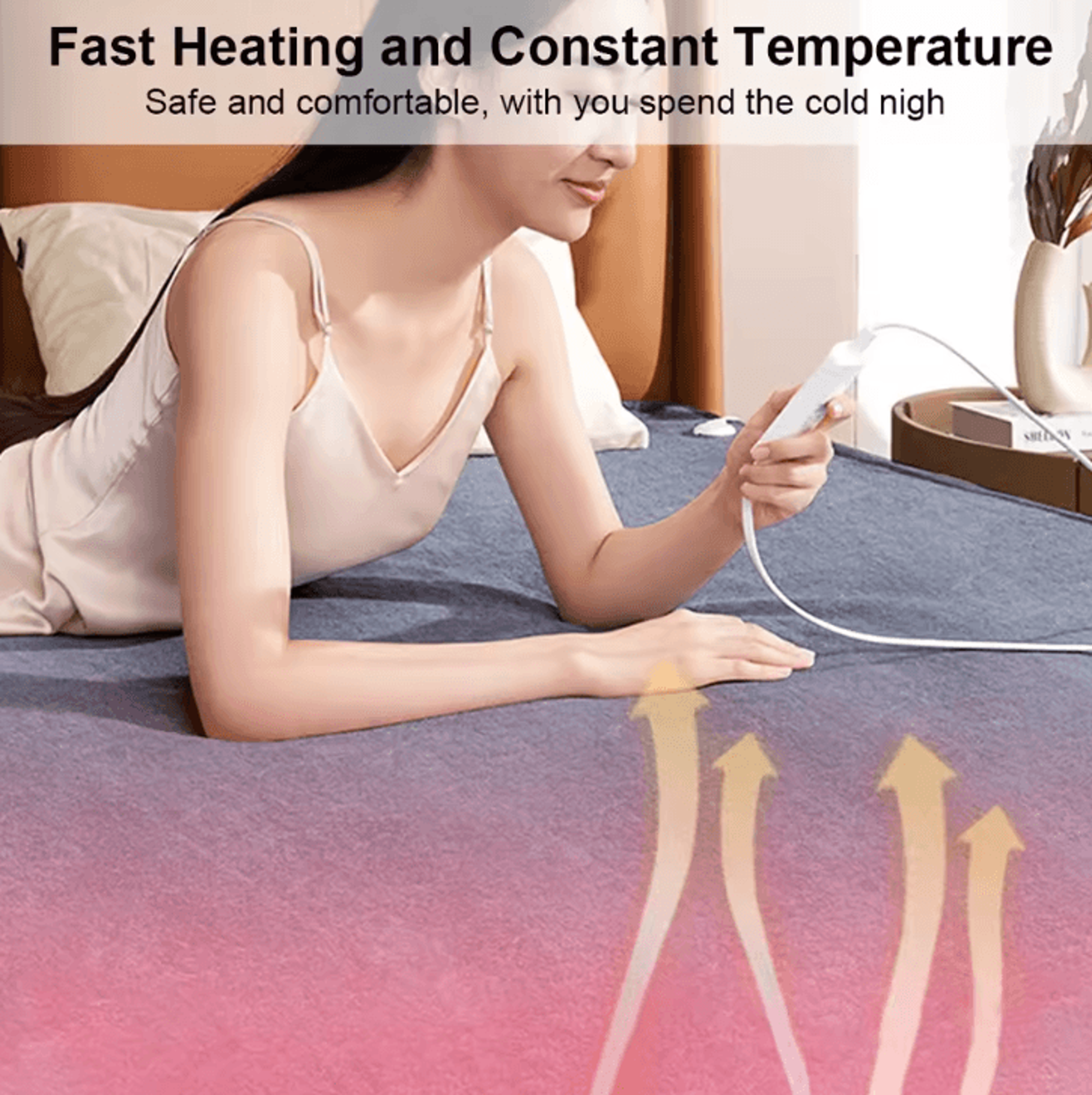 Electric Blanket 220V Thicker Automatic Thermostat Electric Heating Blanket Body Warmer Thermal Mat 1