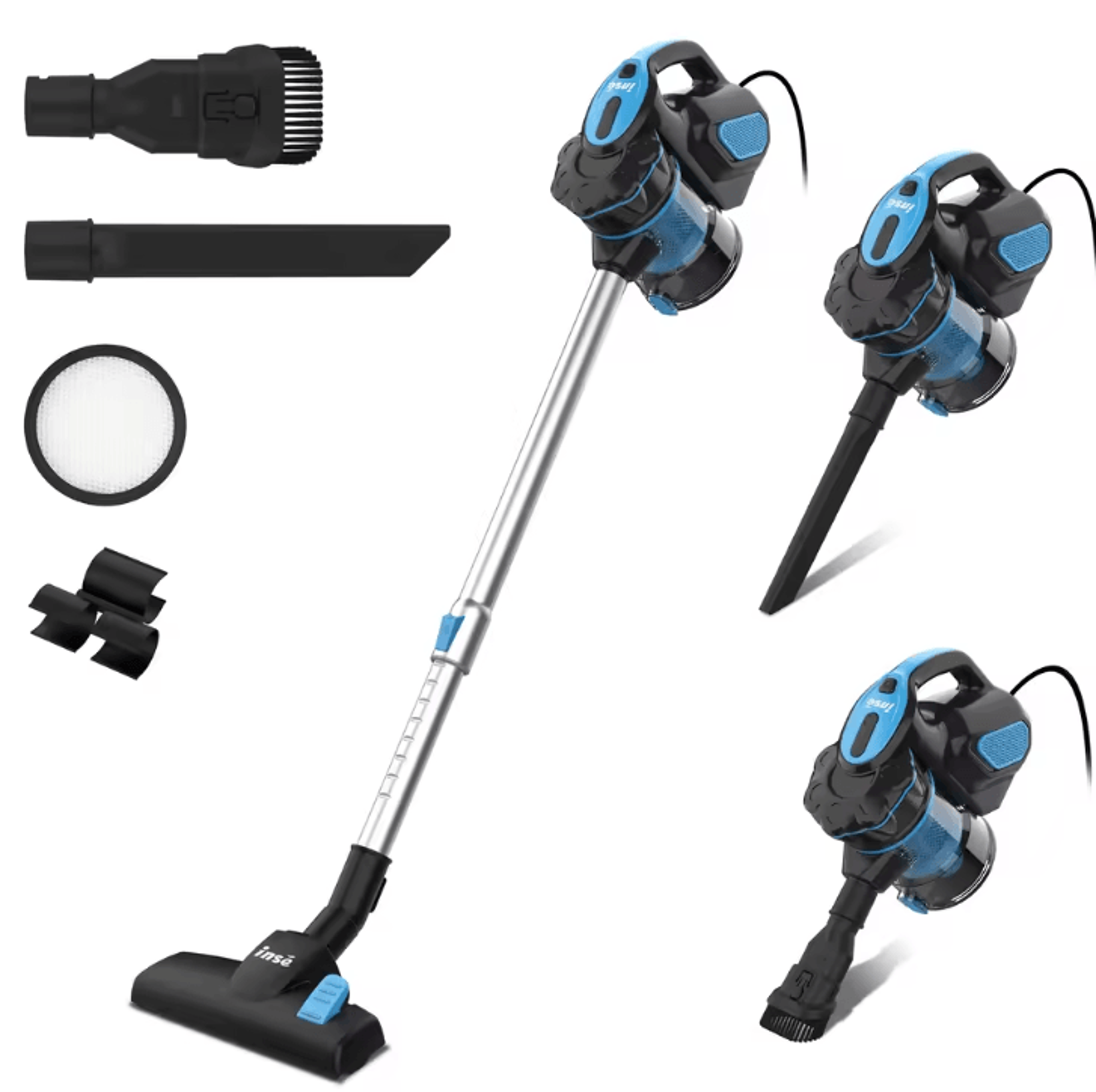 inse i5 corded stick vacuum – 600w 18kpa lightweight vacuum cleaner for pet hair & hard floors