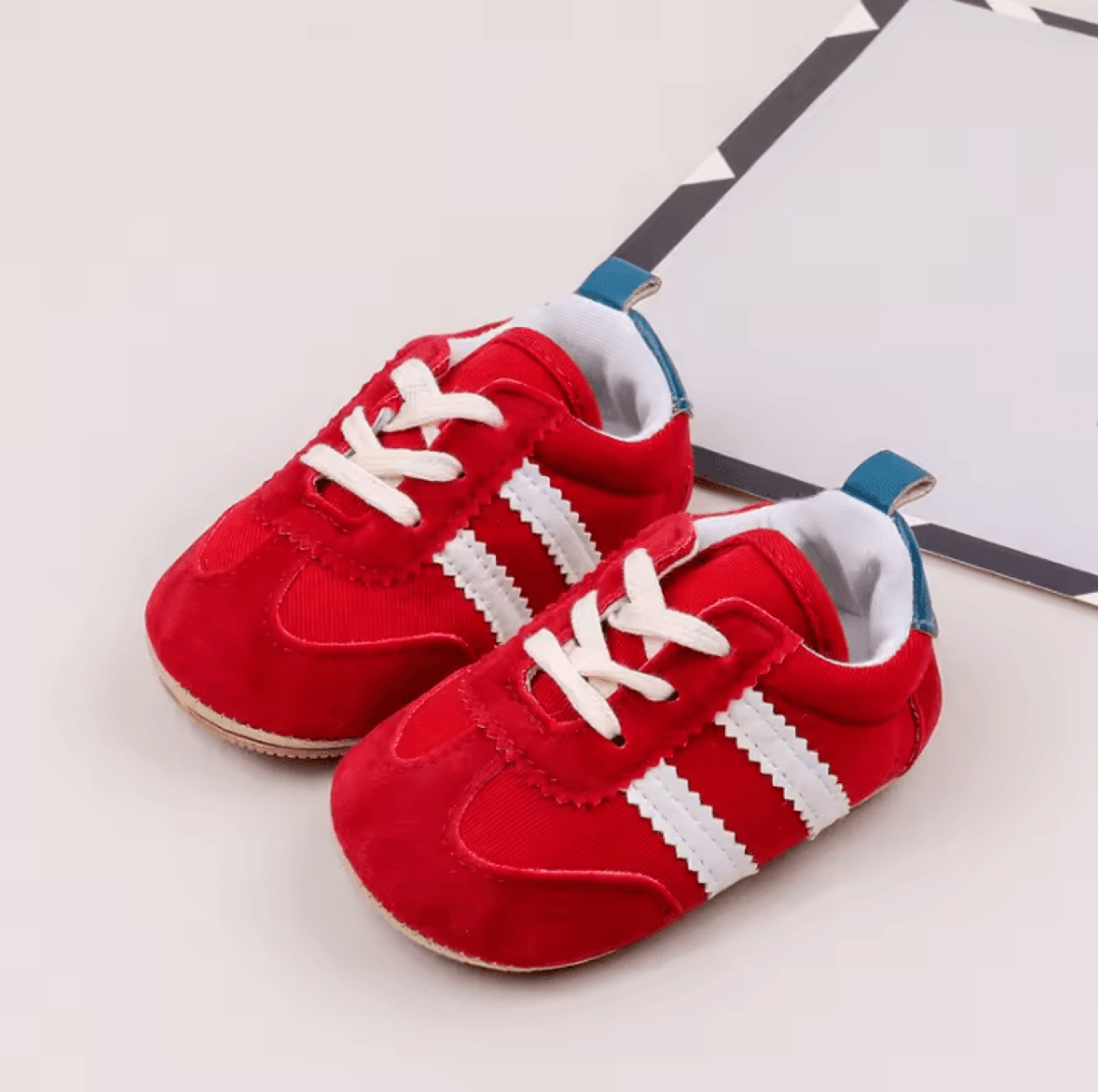 StripeStep Baby Moccasins First Walker Shoes  Soft Sole Baby Prewalker Sneakers For Newborns  Toddl 3
