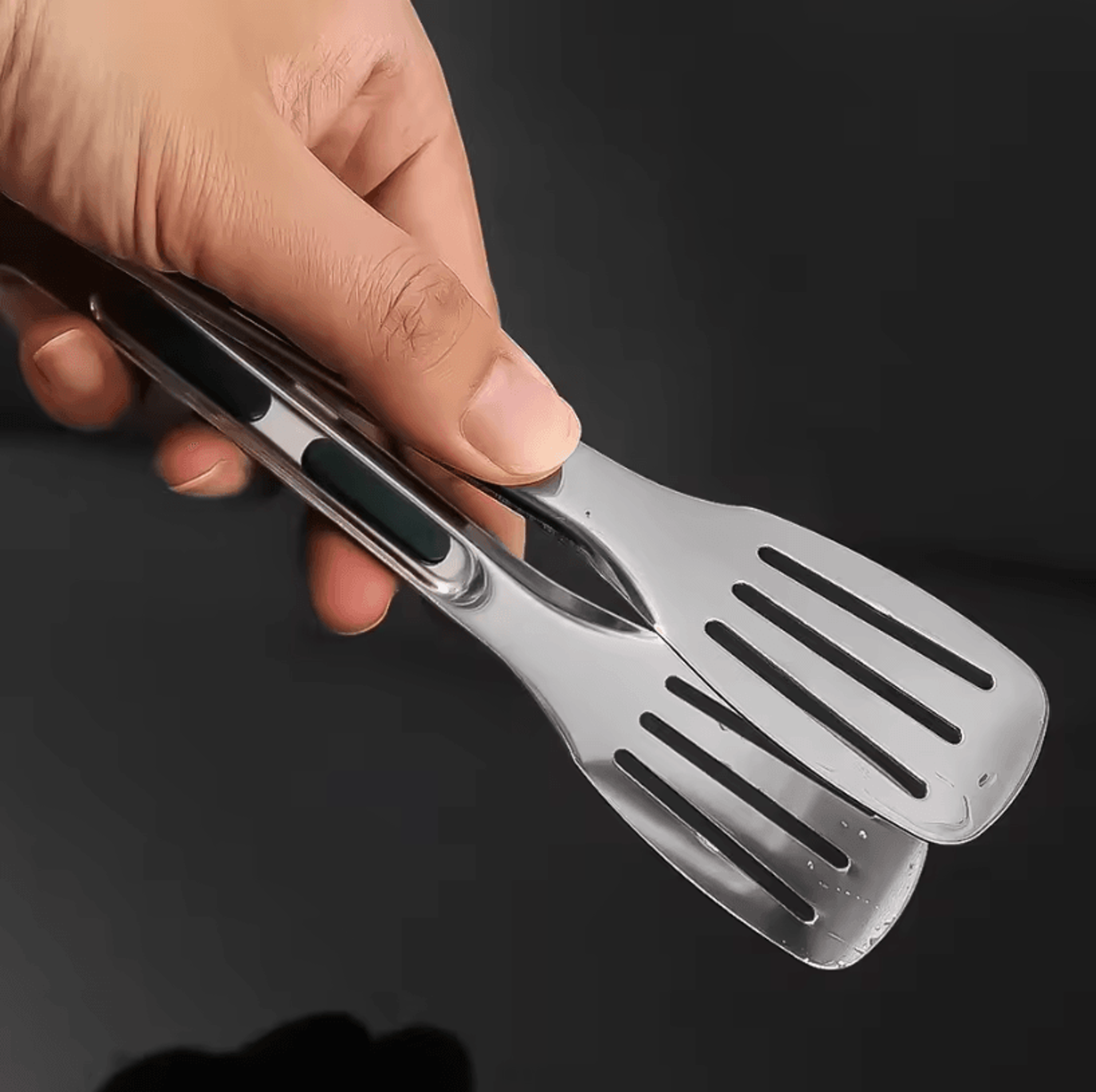 ProGrip Stainless Steel Food Tongs  NonSlip BBQ Grill Tongs For Cooking Serving  Barbecue 4
