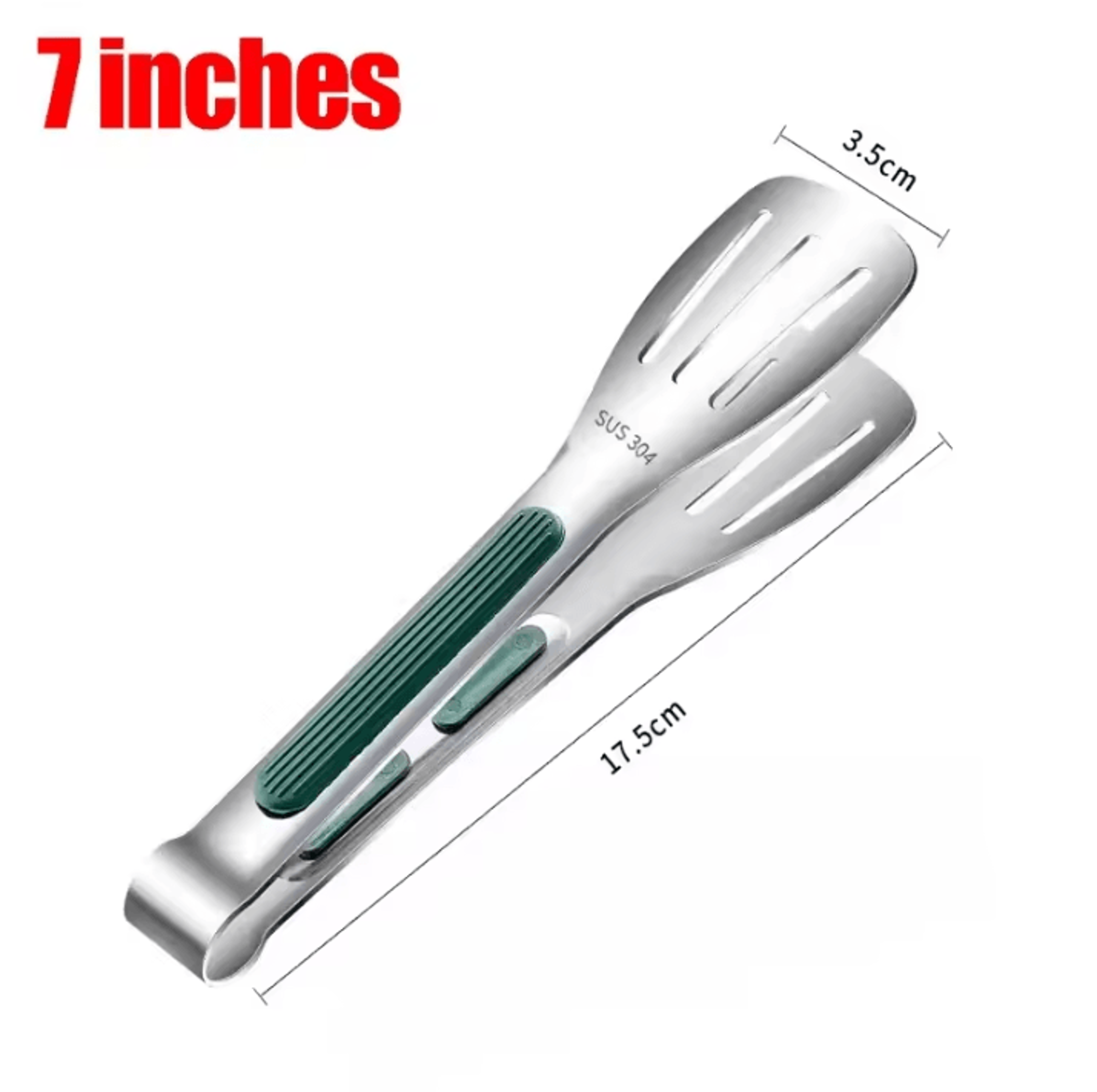 ProGrip Stainless Steel Food Tongs  NonSlip BBQ Grill Tongs For Cooking Serving  Barbecue 6