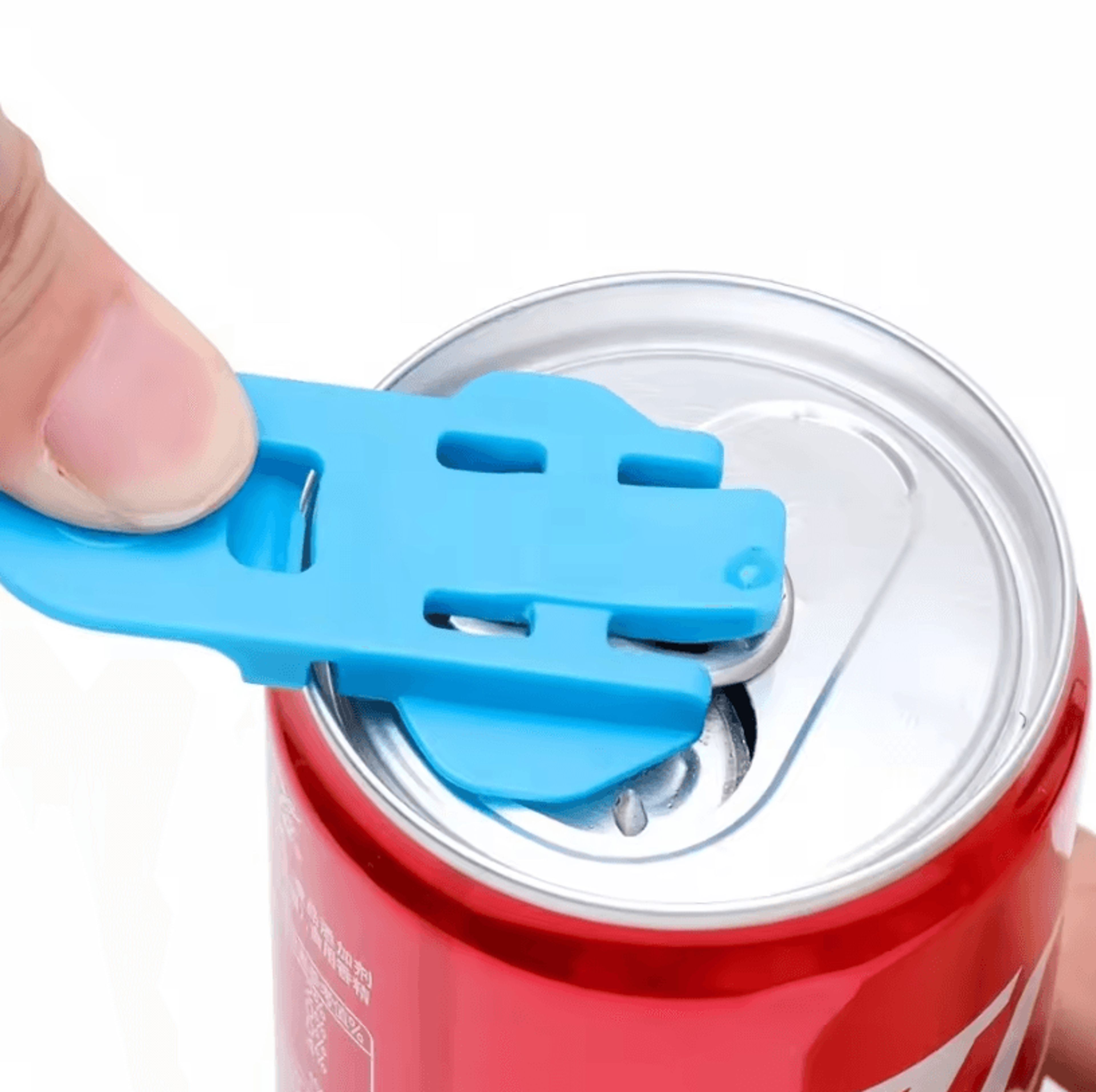 FreshSeal Beverage Can Lid Sealer Set  Portable Soda Can Cover With Rotating Dustproof Seal 6 PCS 1