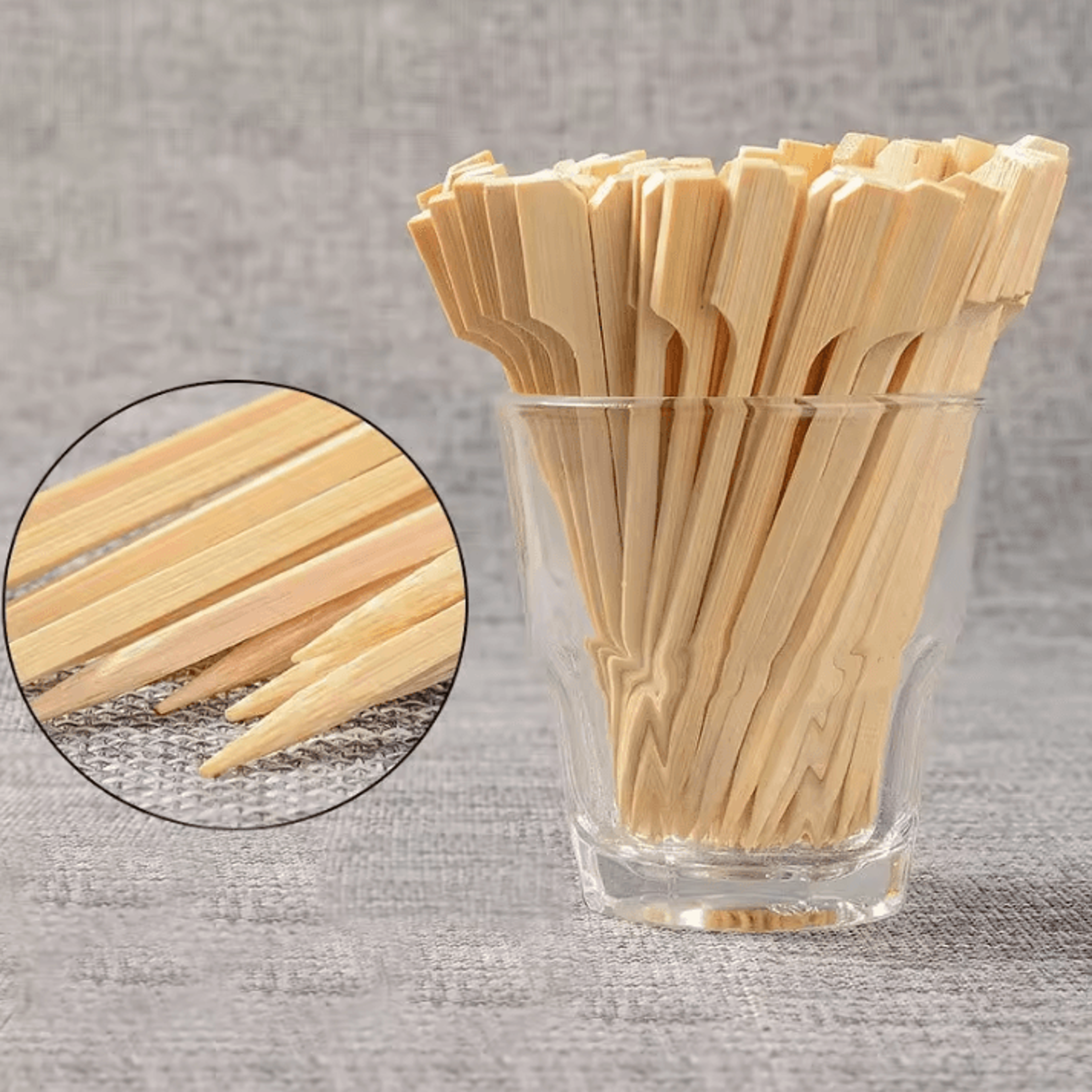grillstick bamboo bbq skewers 100 pieces disposable bamboo skewer sticks 9cm 12cm for barbecue fruit and hot pot