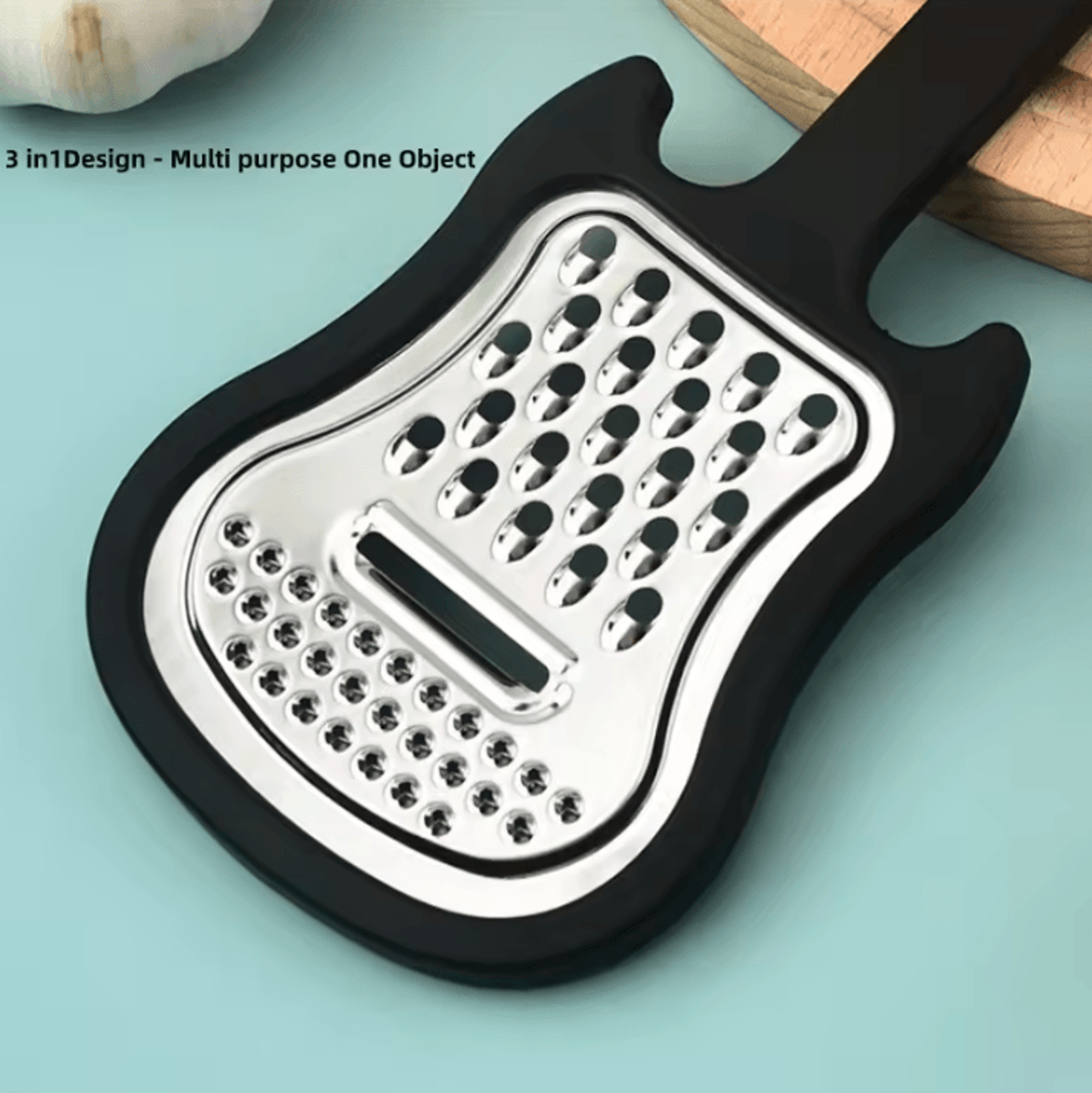 Creative Stainless Steel Fruit Peeler  MultiFunction Potato Vegetable Peeler With GuitarShaped Desi 3