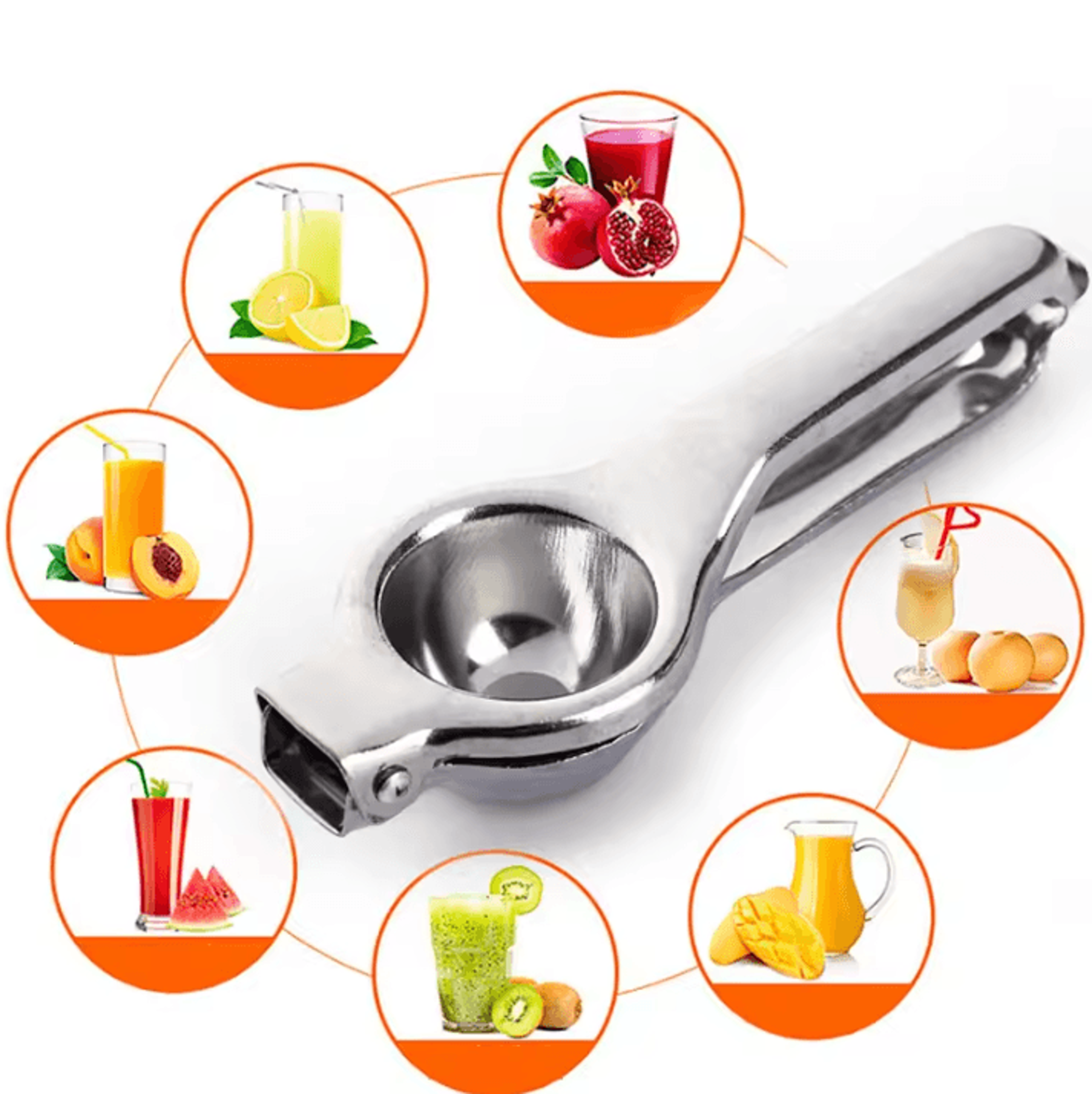 Stainless Steel Lemon Squeezer  HeavyDuty Manual Citrus Juicer  Lime Press 2