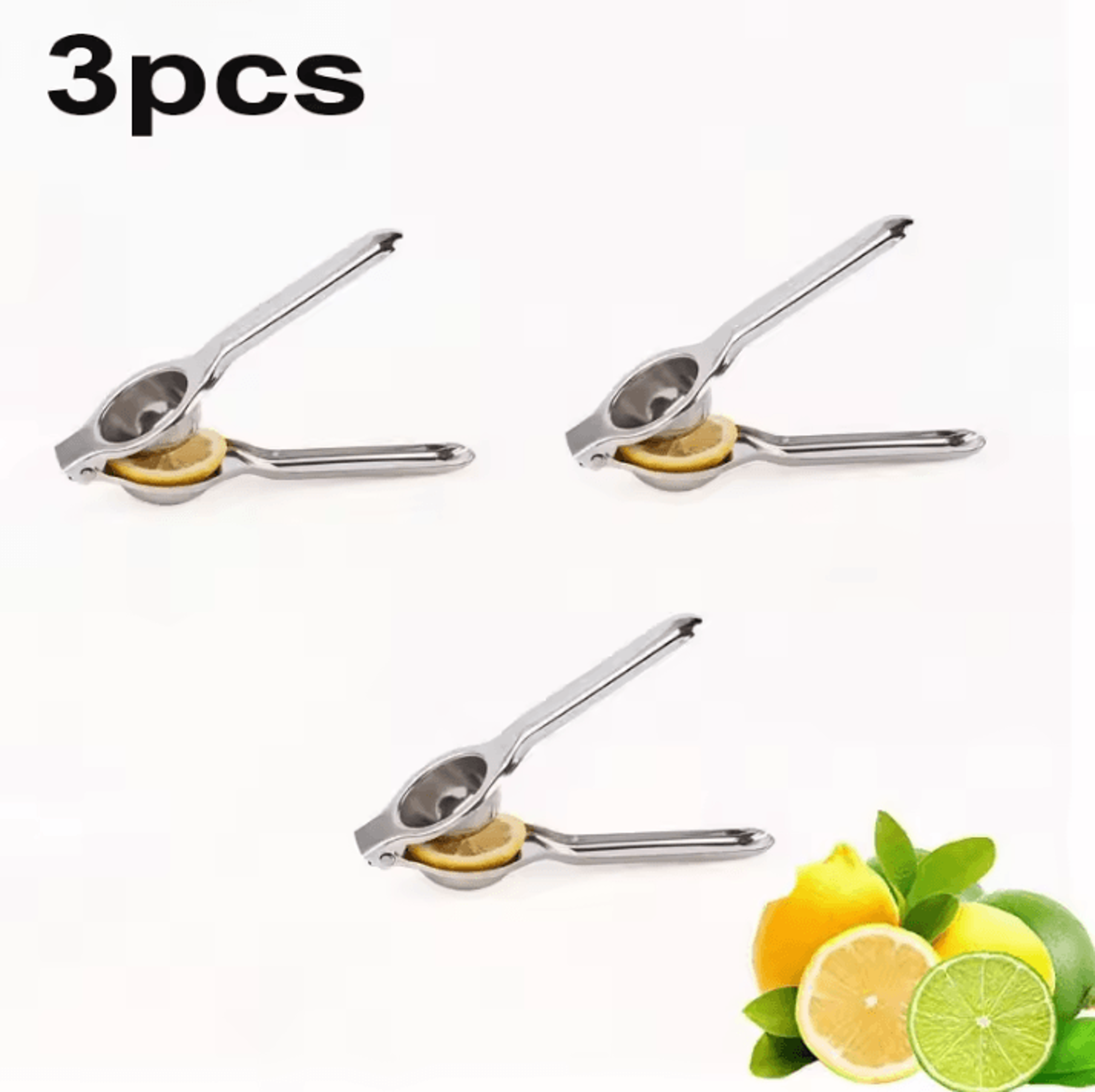 Stainless Steel Lemon Squeezer  HeavyDuty Manual Citrus Juicer  Lime Press 6