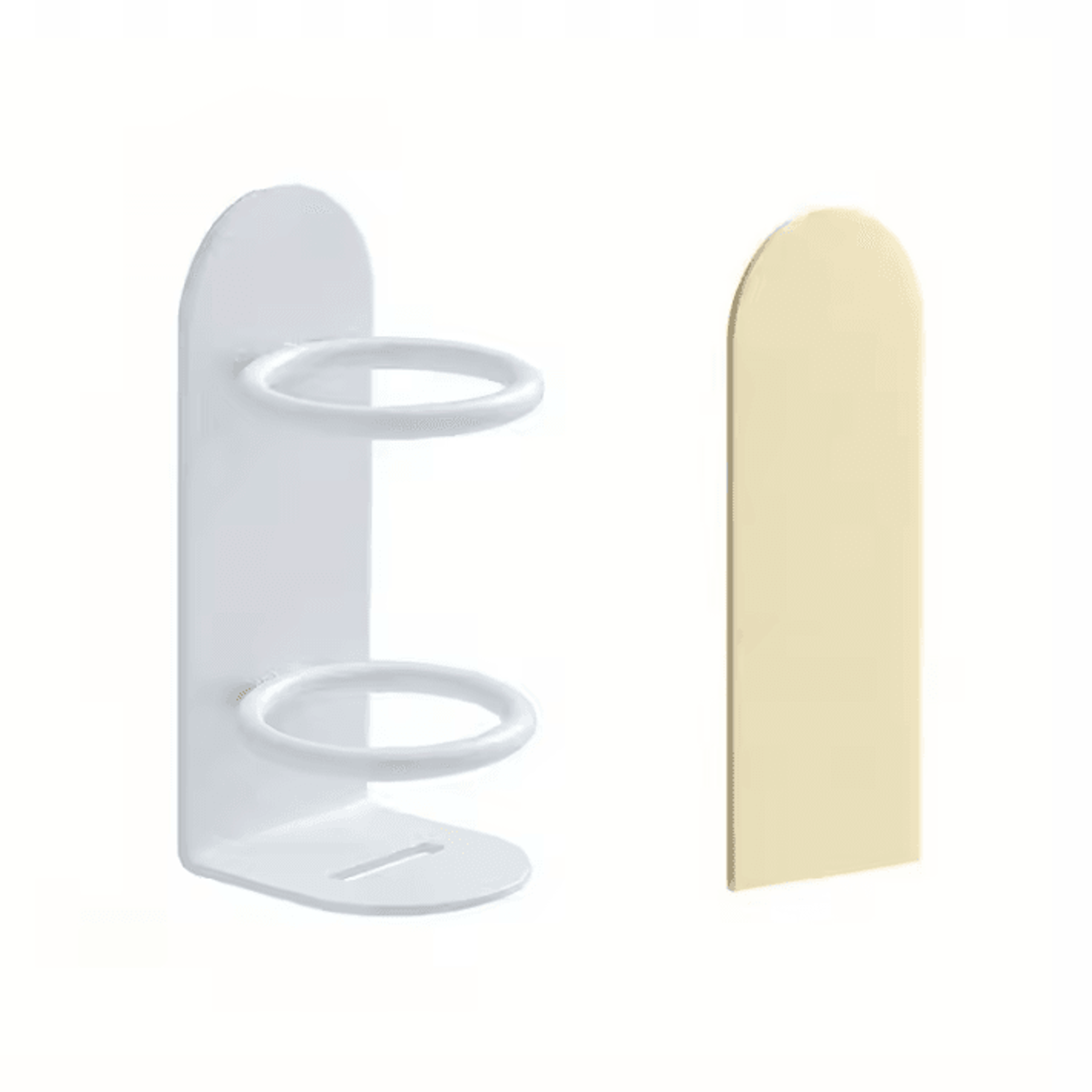 WallMounted Iron Toothbrush Holder  NoDrill Bathroom Storage Rack With Drainage 5